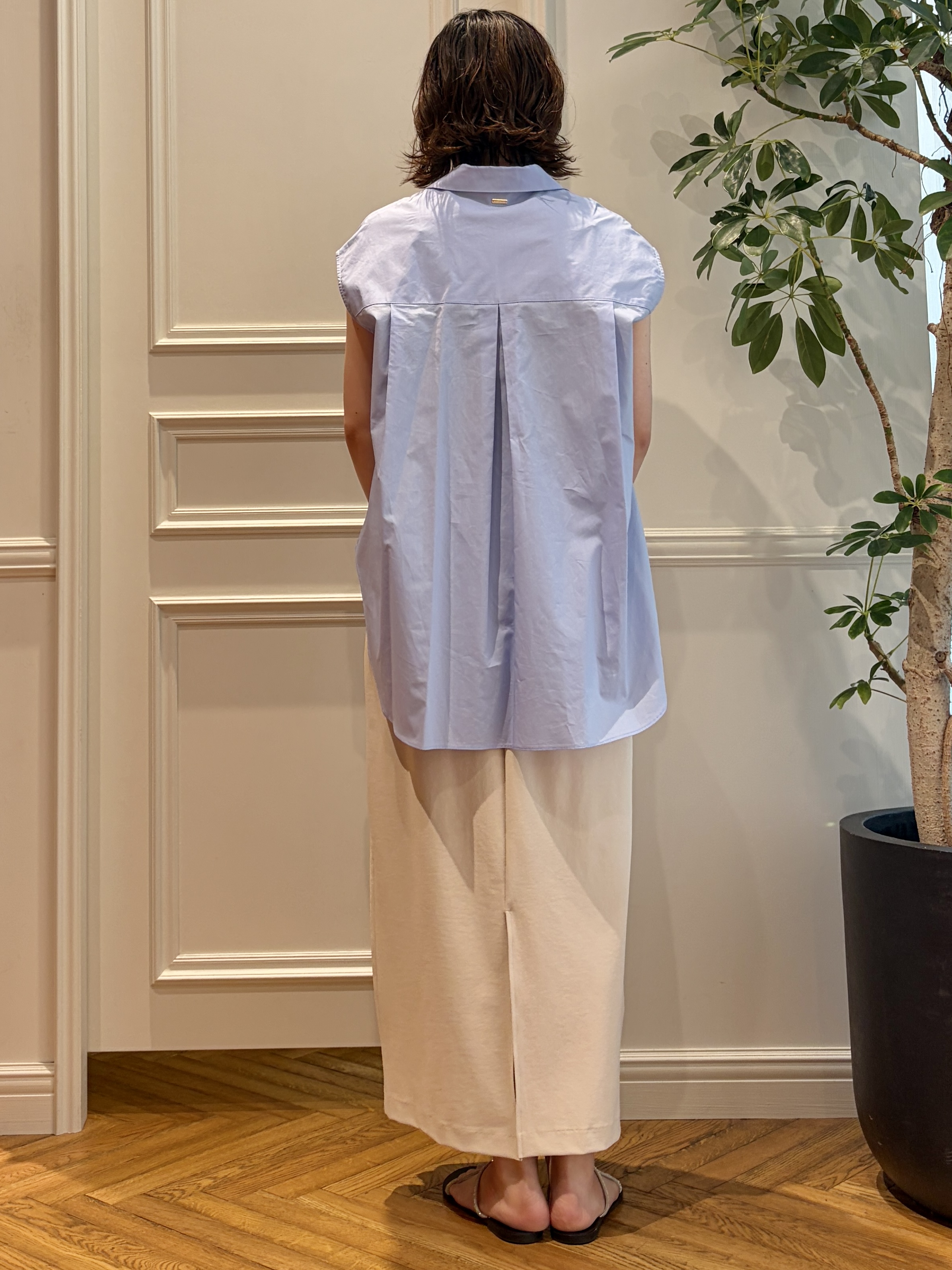 nakaoさんの「DRESSTERIOR｜フレンチスリーブ スキッパーブラウス」を使ったコーディネート