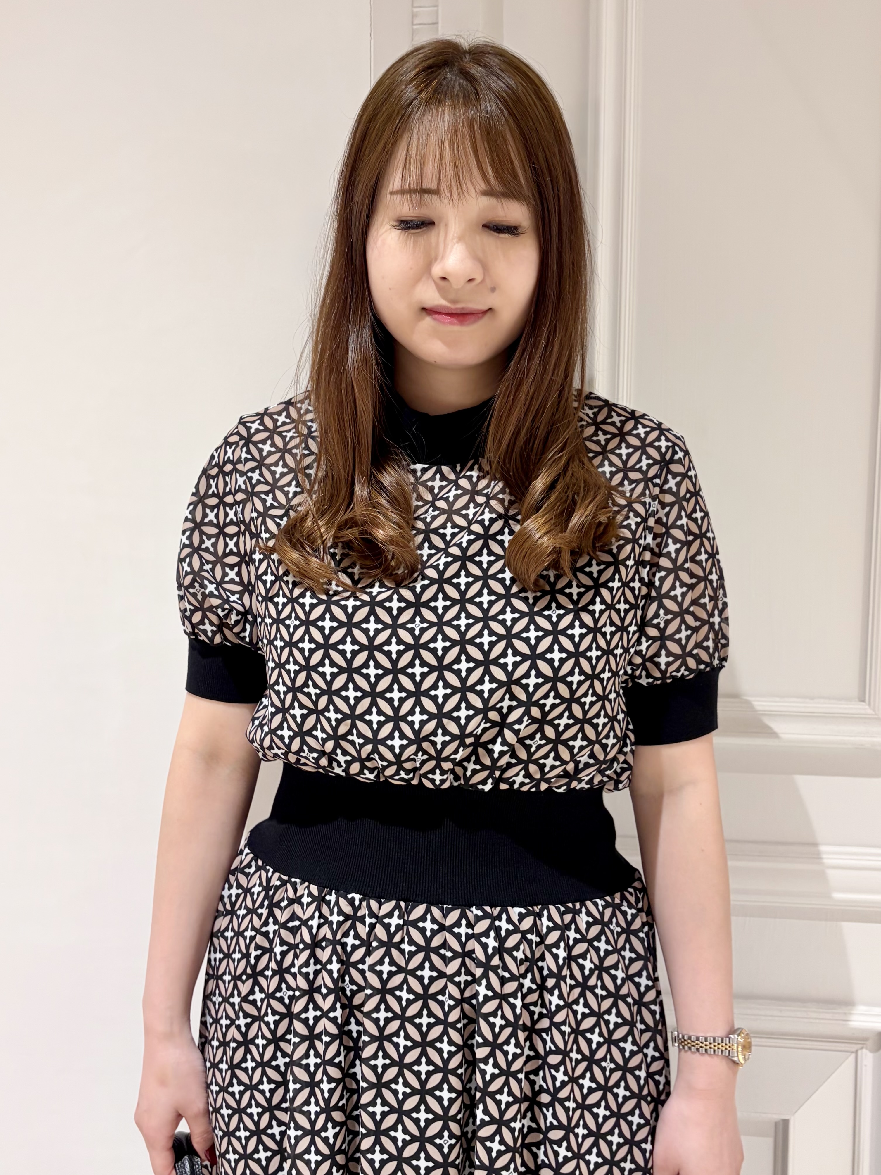 minowaさんの「DRESSTERIOR｜◆【再入荷/otonaMUSE5月号掲載/ウォッシャブル】オーバーラップサークル シアードレス」を使ったコーディネート