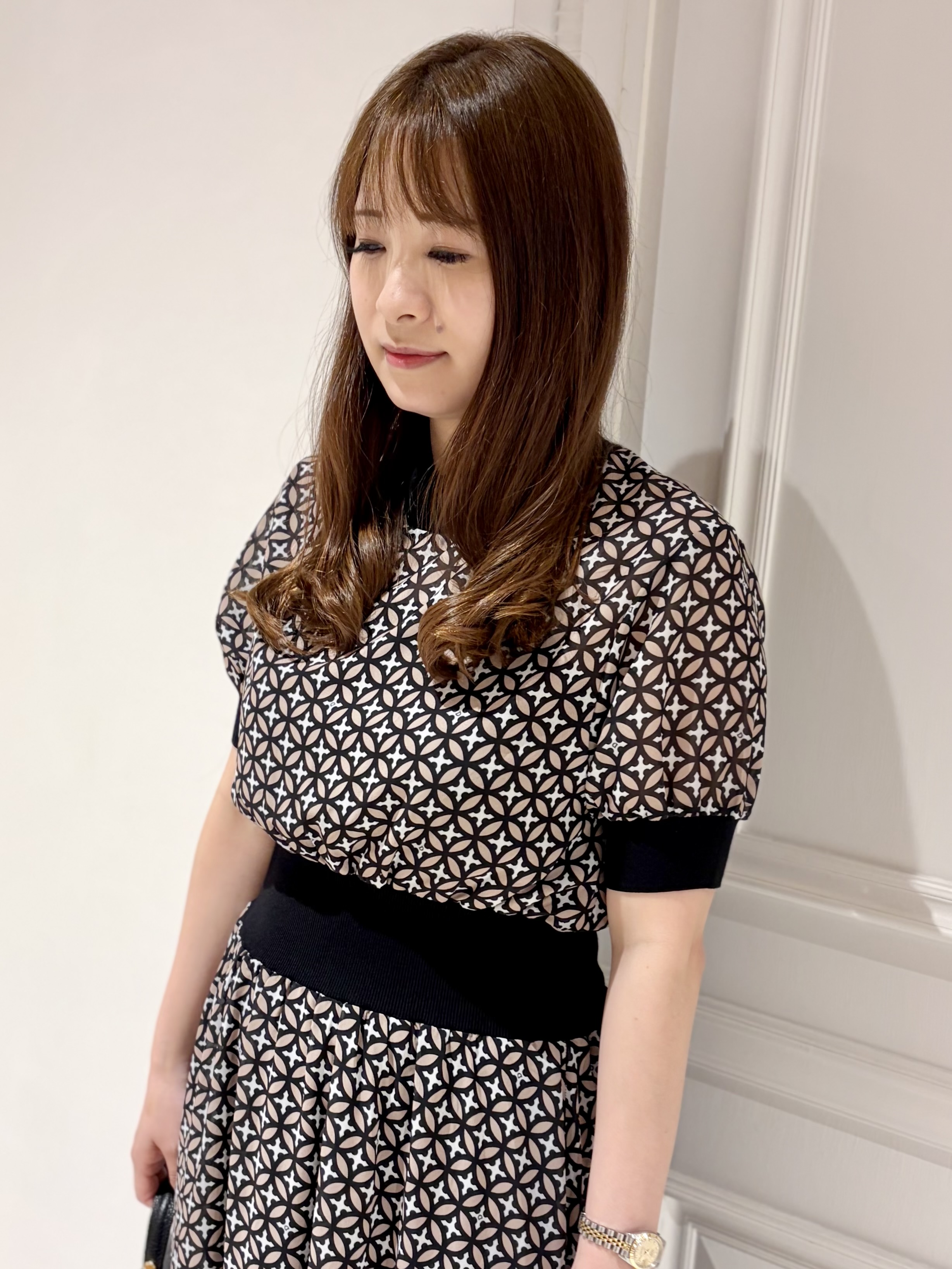 minowaさんの「DRESSTERIOR｜◆【再入荷/otonaMUSE5月号掲載/ウォッシャブル】オーバーラップサークル シアードレス」を使ったコーディネート