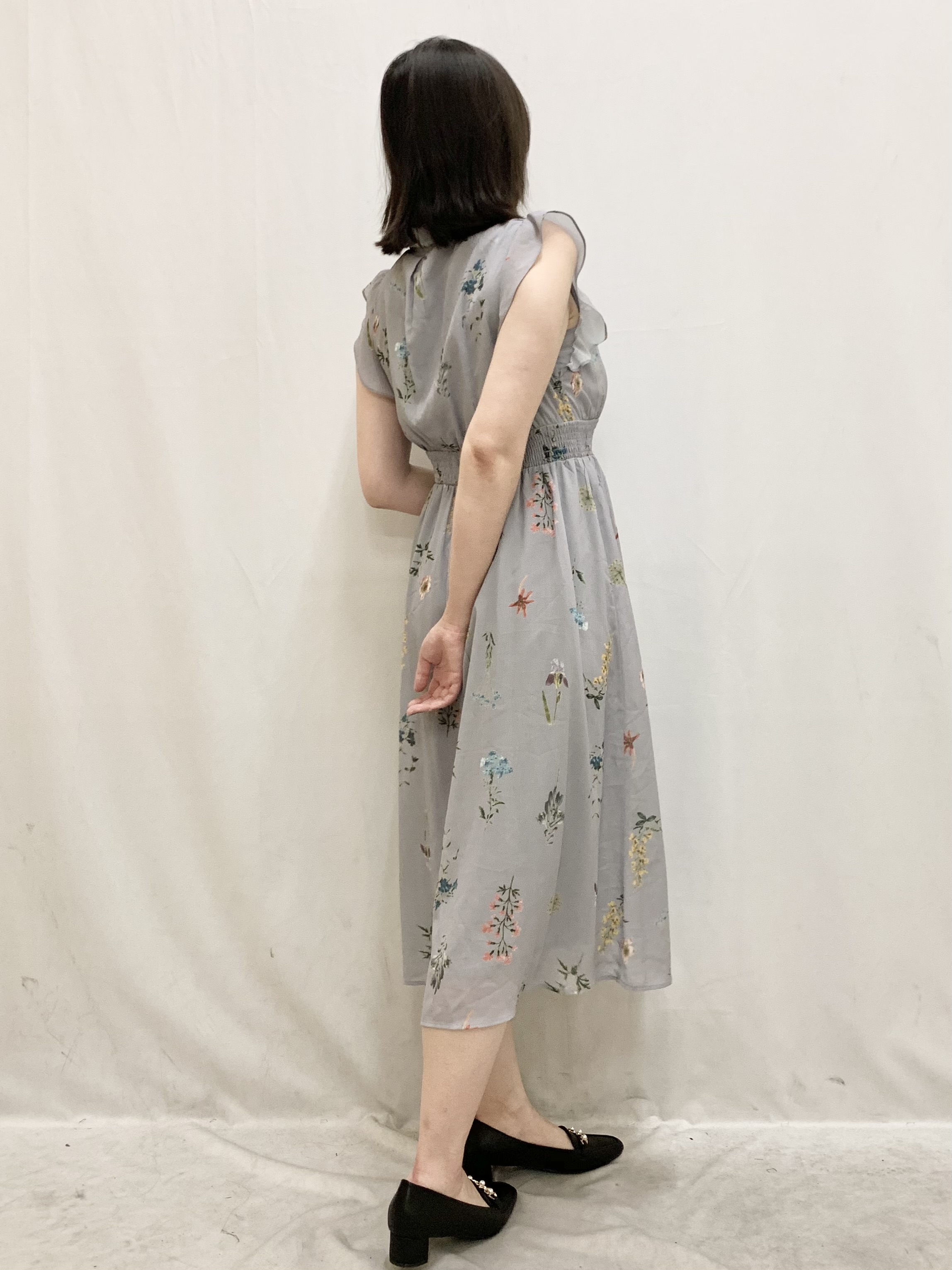 kasumiさんの「index｜【マツコの知らない世界で紹介】ボタニカルフレアワンピース《洗濯機OK》」を使ったコーディネート