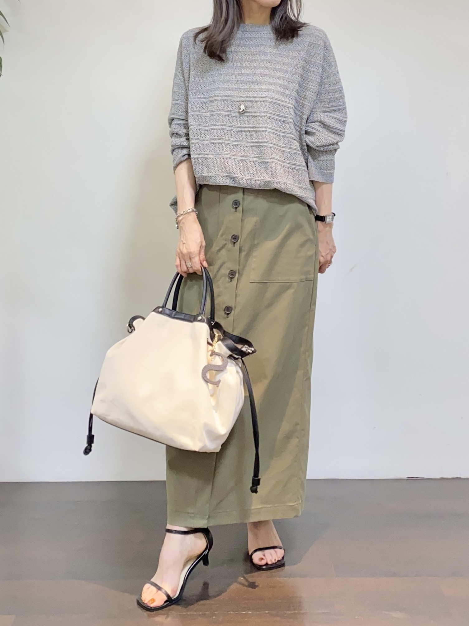 tomoさんの「UNTITLED｜◆【洗える】シアーブルゾン」を使ったコーディネート