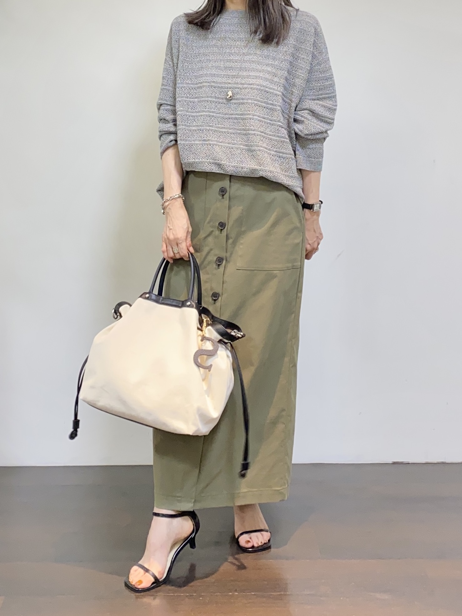 tomoさんの「UNTITLED｜◆【洗える】シアーブルゾン」を使ったコーディネート