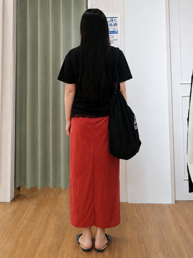 あきなさんの「SHOO･LA･RUE｜【UV/S-LL/洗濯機可】真夏に着たい裾レースが女性らしさをプラスする プリントアソートTシャツ」を使ったコーディネート