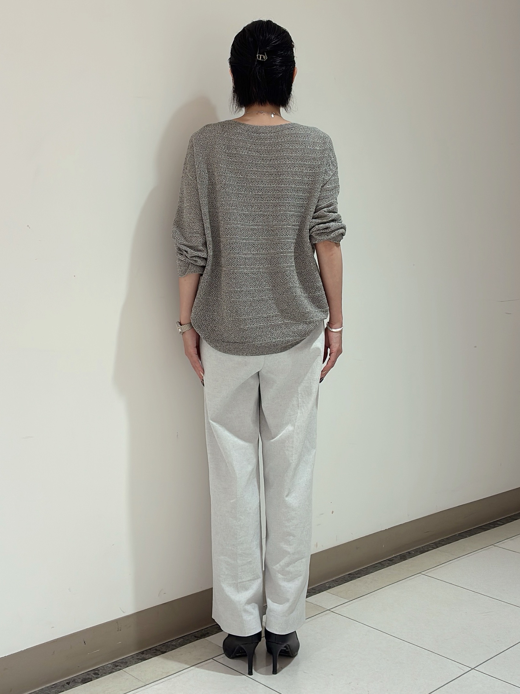 環さんの「UNTITLED｜【接触冷感/洗える/後ろウエストゴム】オックスワイドパンツ」を使ったコーディネート