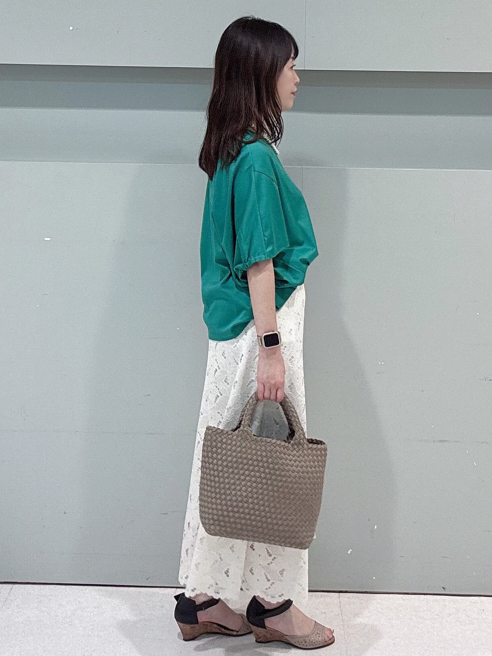 makiさんの「UNTITLED｜【汗染み防止/接触冷感】ドルマンプルオーバー」を使ったコーディネート