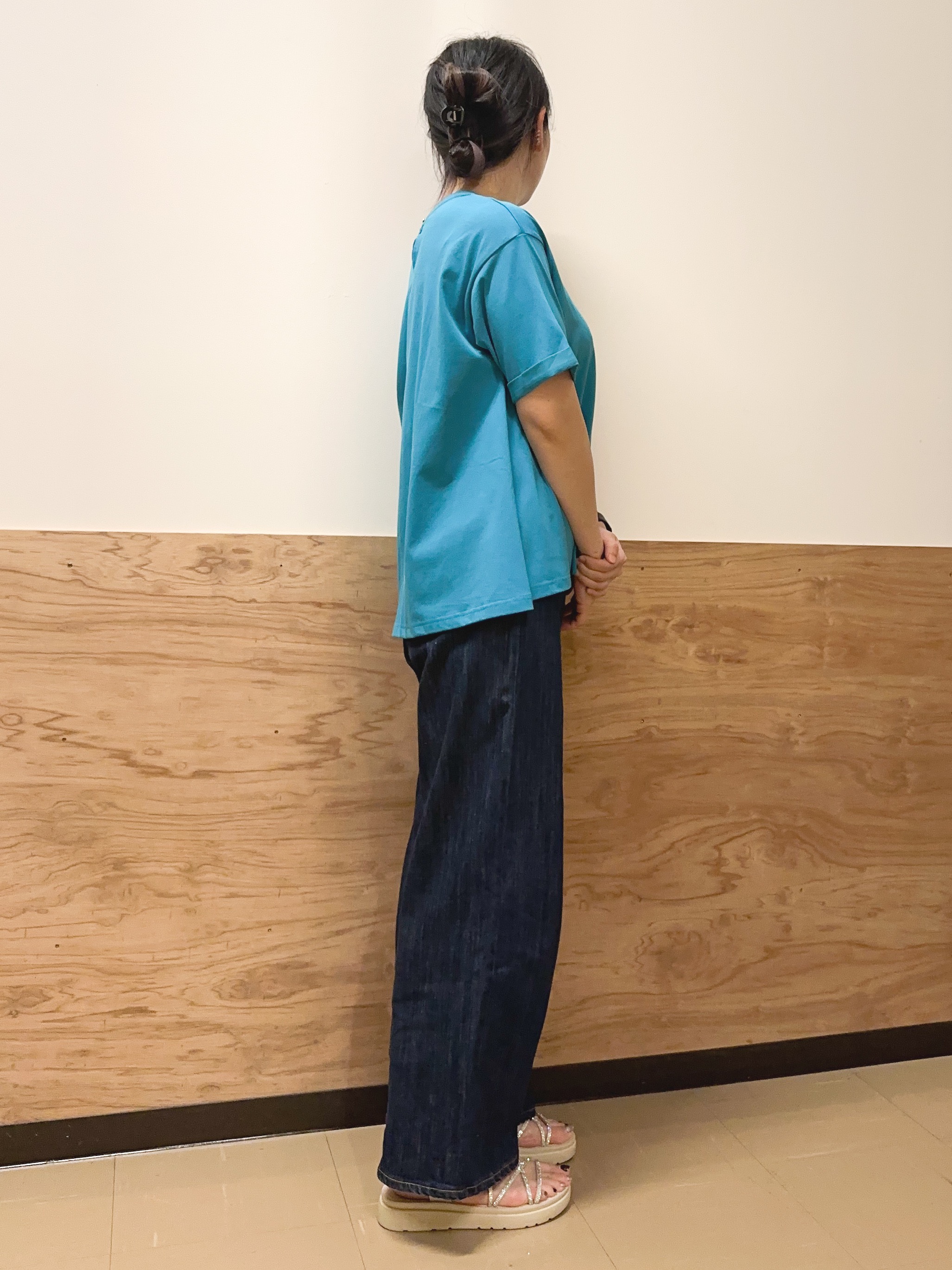 すーさんの「grove｜【遮熱／吸水速乾／UVカット】フレアシルエットTシャツ」を使ったコーディネート