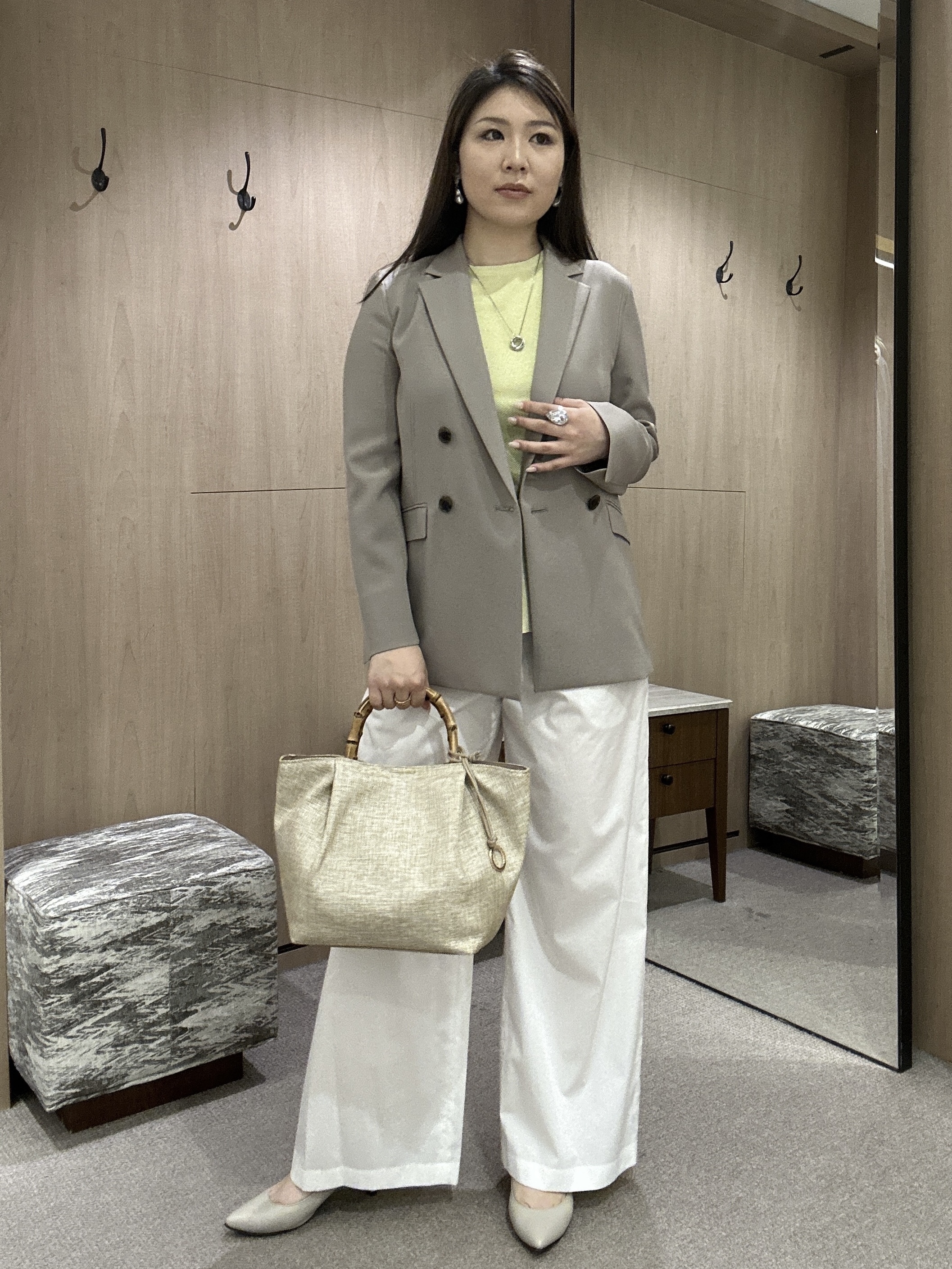 YURIさんの「UNTITLED｜【ステンレスチェーン】リングネックレス」を使ったコーディネート