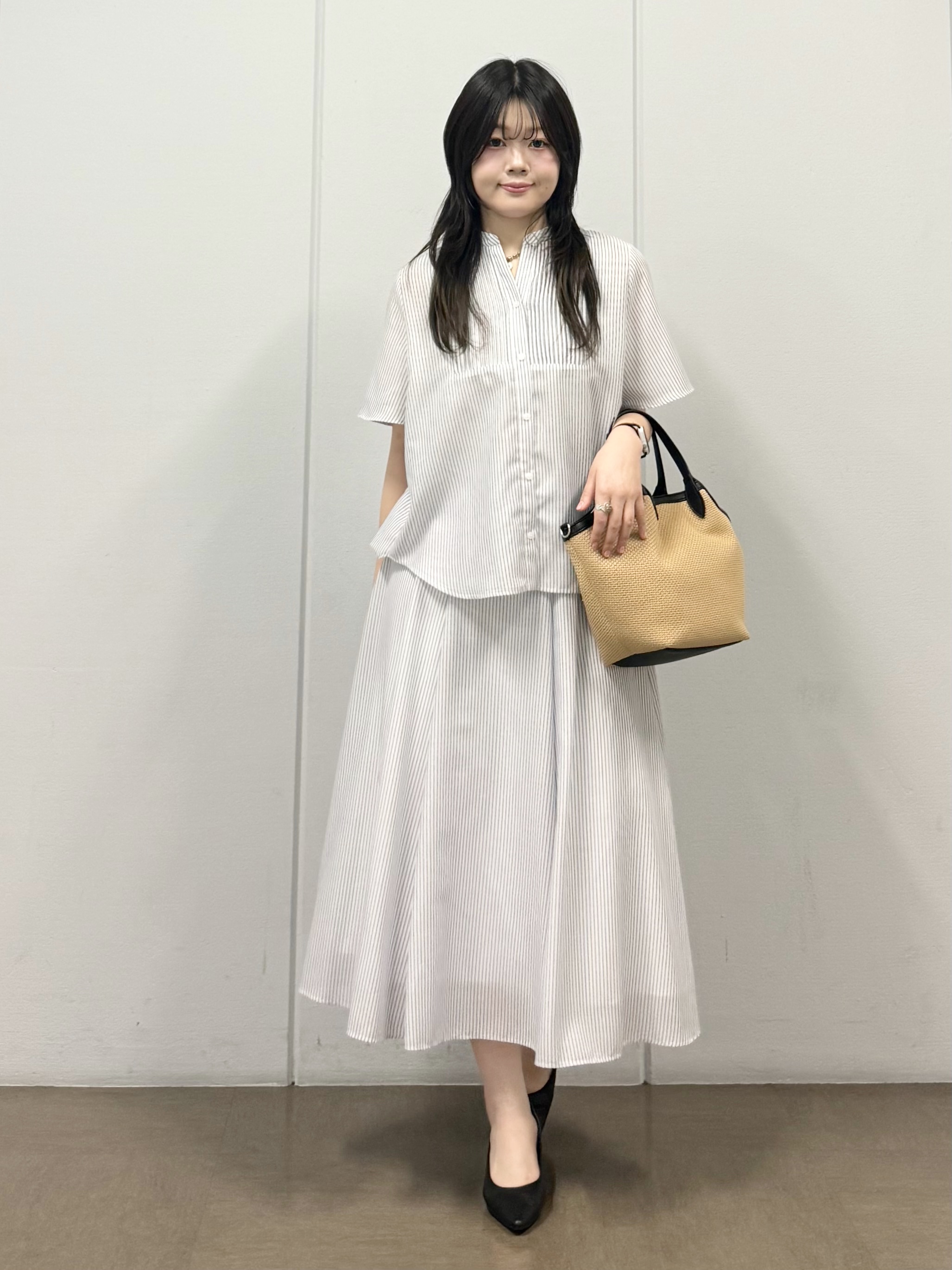 mizukiさんの「INDIVI｜【日本製】ビスチェインナータンクトップ」を使ったコーディネート