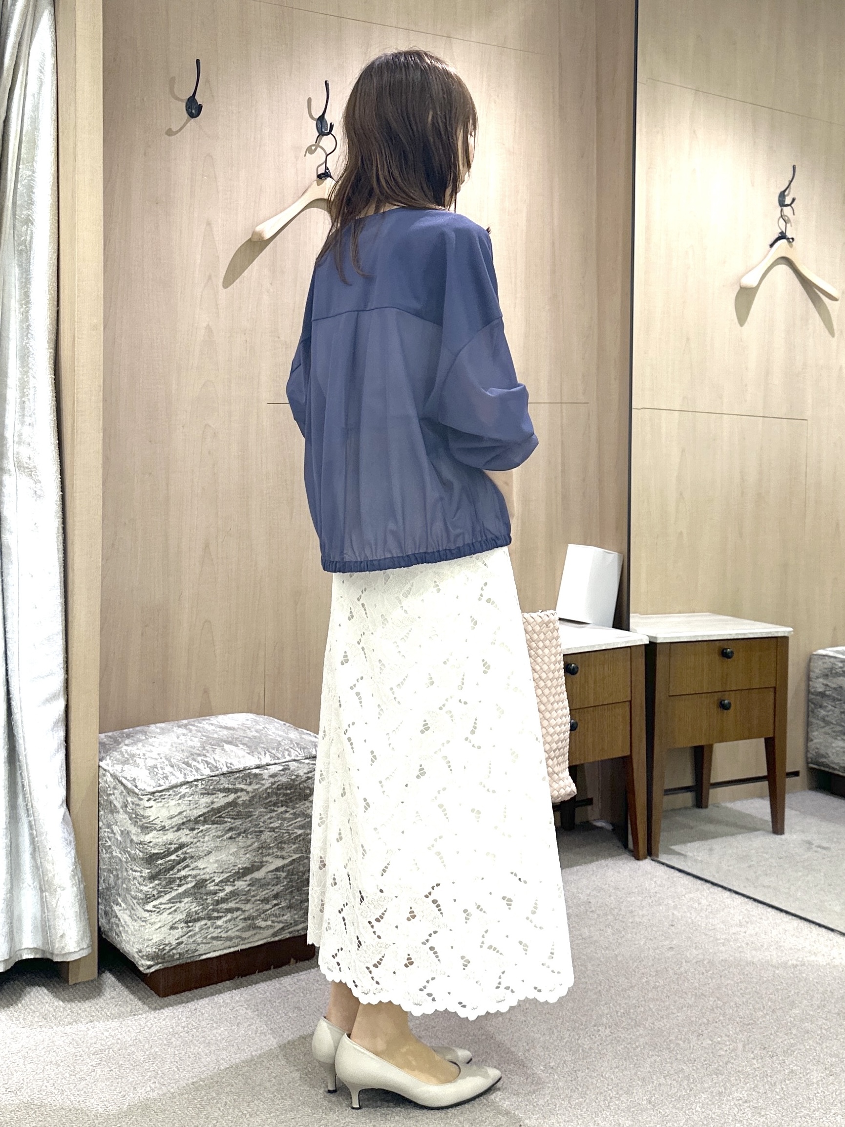 Miwaさんの「UNTITLED｜【秋羽織り/ジップ】トリコットシアーブラウス」を使ったコーディネート