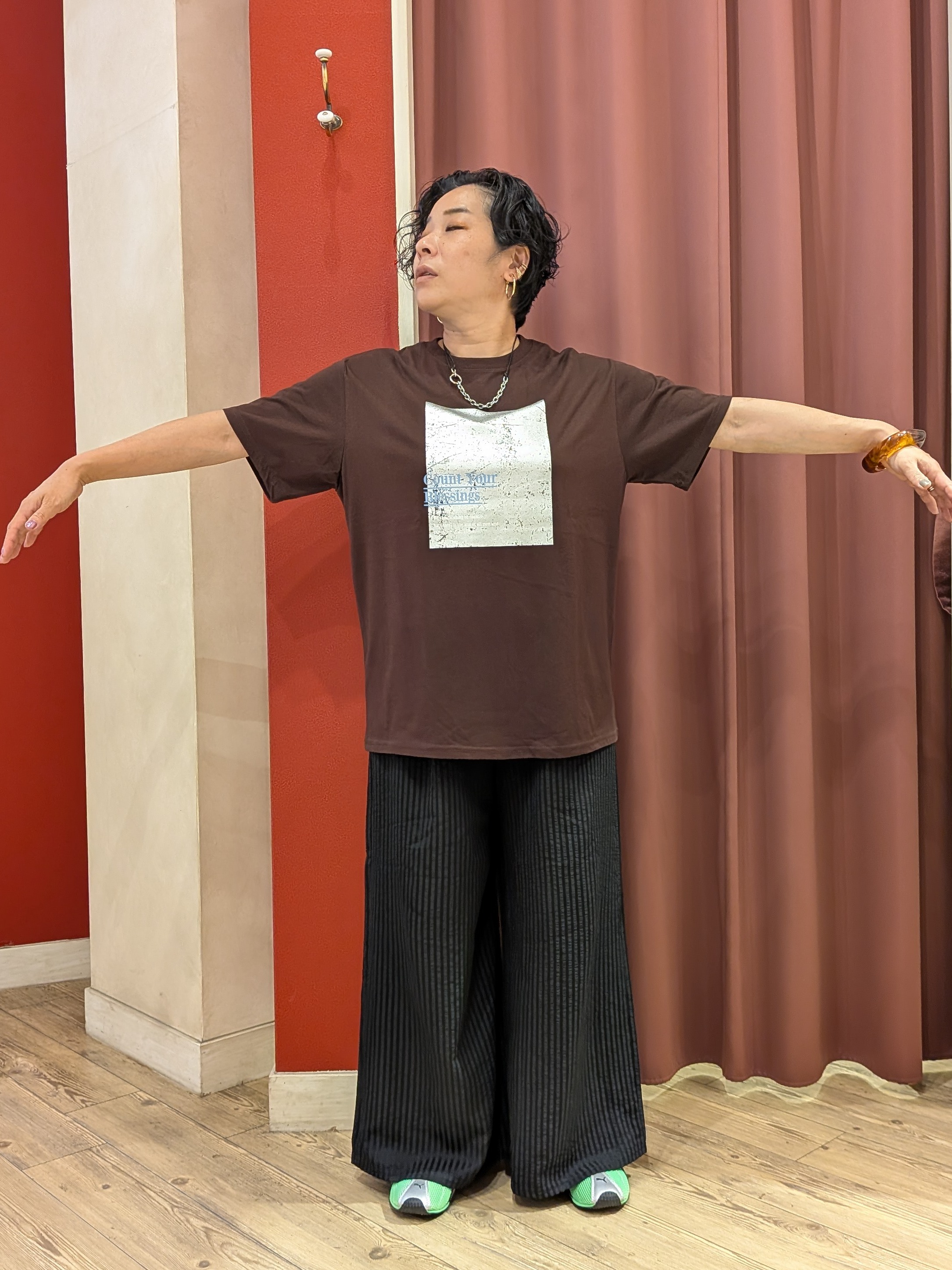 cameさんの「SHOO･LA･RUE｜【S-LL/洗濯機可】選べる4柄　デイリー使いにぴったりな 大人の頼れるTシャツ」を使ったコーディネート