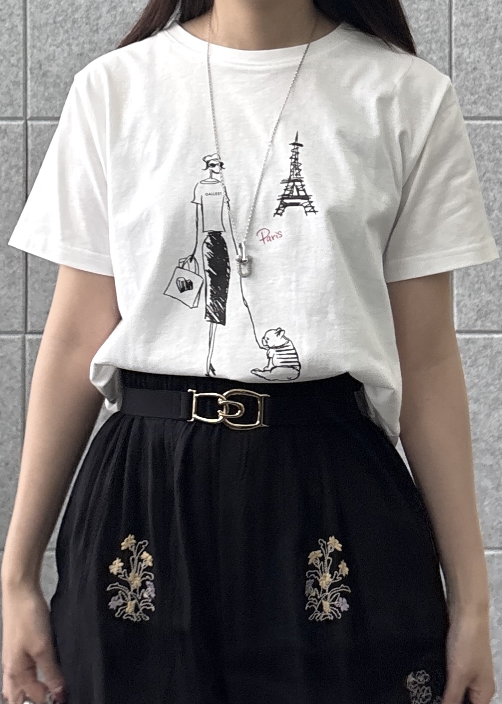 Renoさんの「INDIVI｜フレンチブルTシャツ」を使ったコーディネート