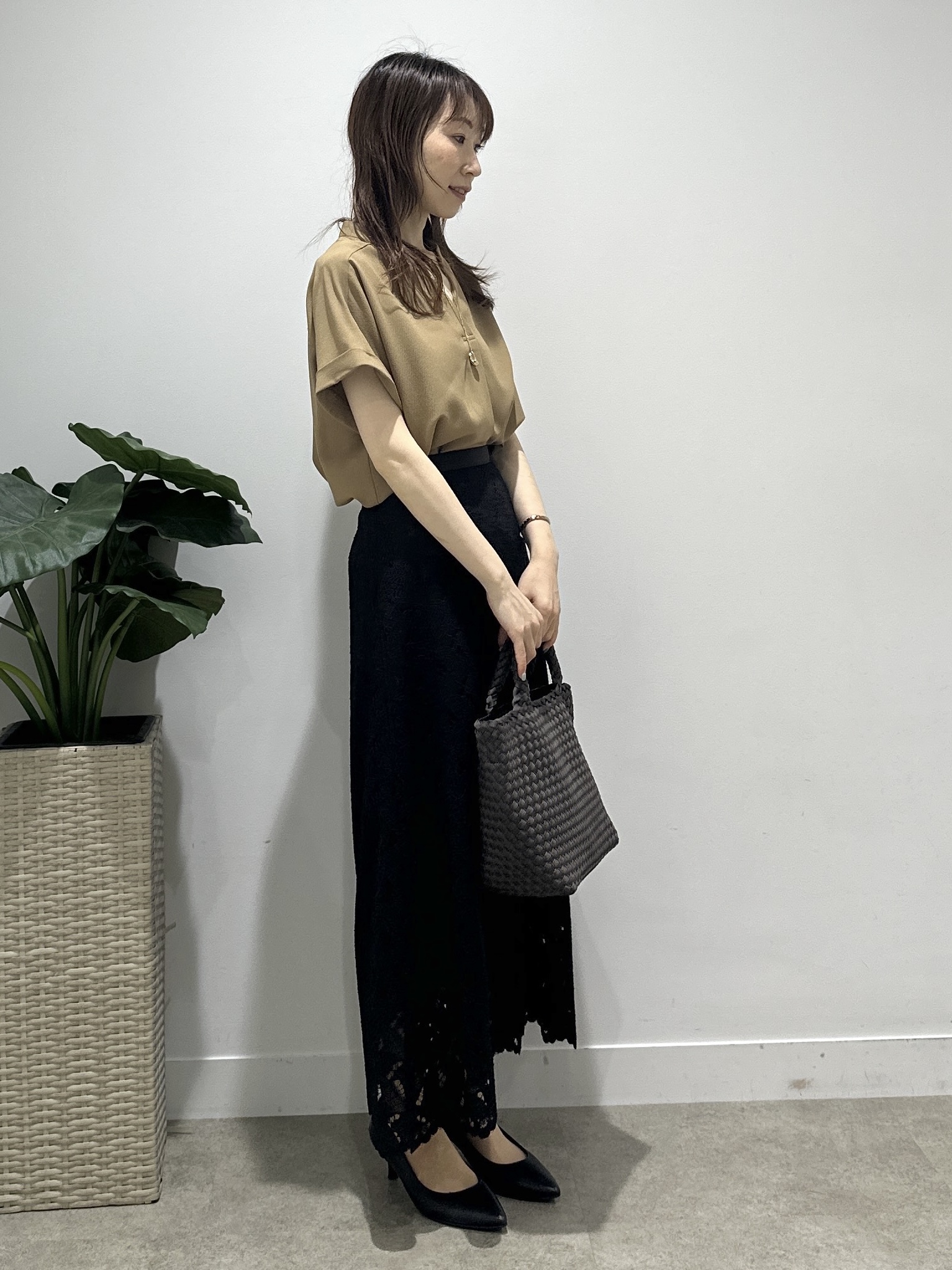 Miwaさんの「UNTITLED｜【セットアップ可/UVカット】エアリークールブラウス」を使ったコーディネート