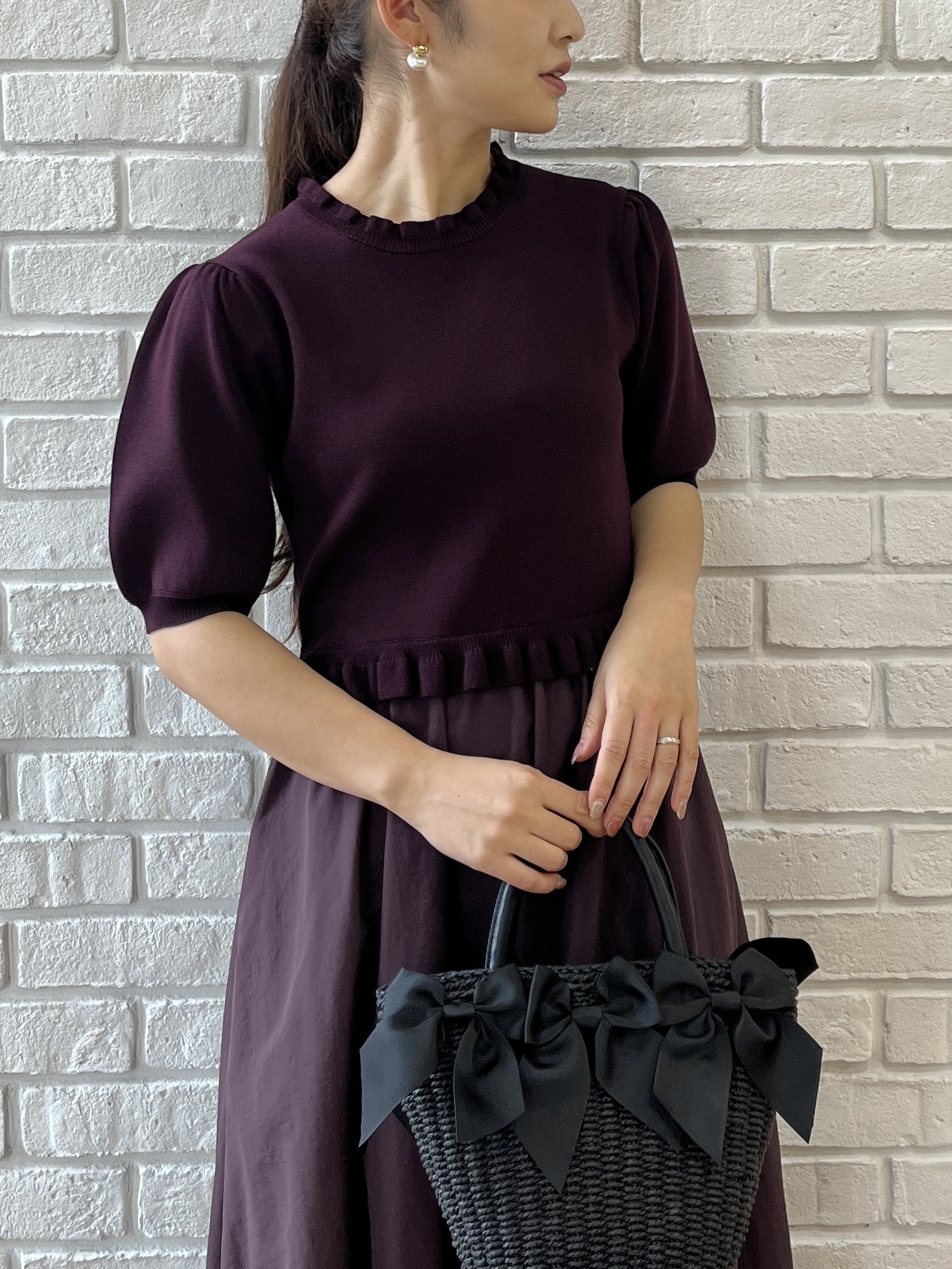 makiさんの「Couture brooch｜チュールバレエパンプス」を使ったコーディネート