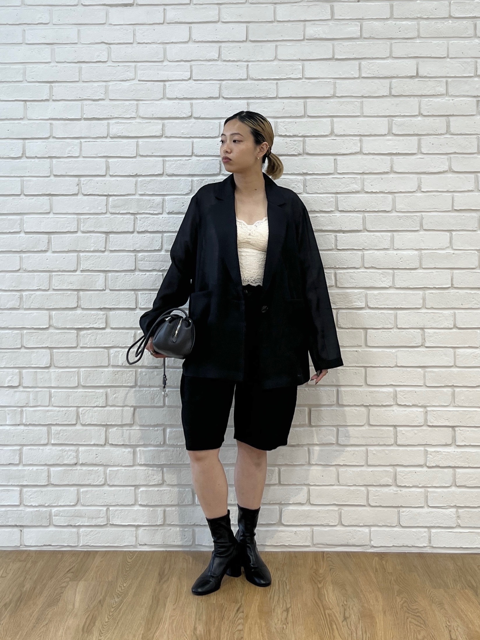 Harukaさんの「INDIVI｜【接触冷感/通気性】シアーシャツジャケット」を使ったコーディネート