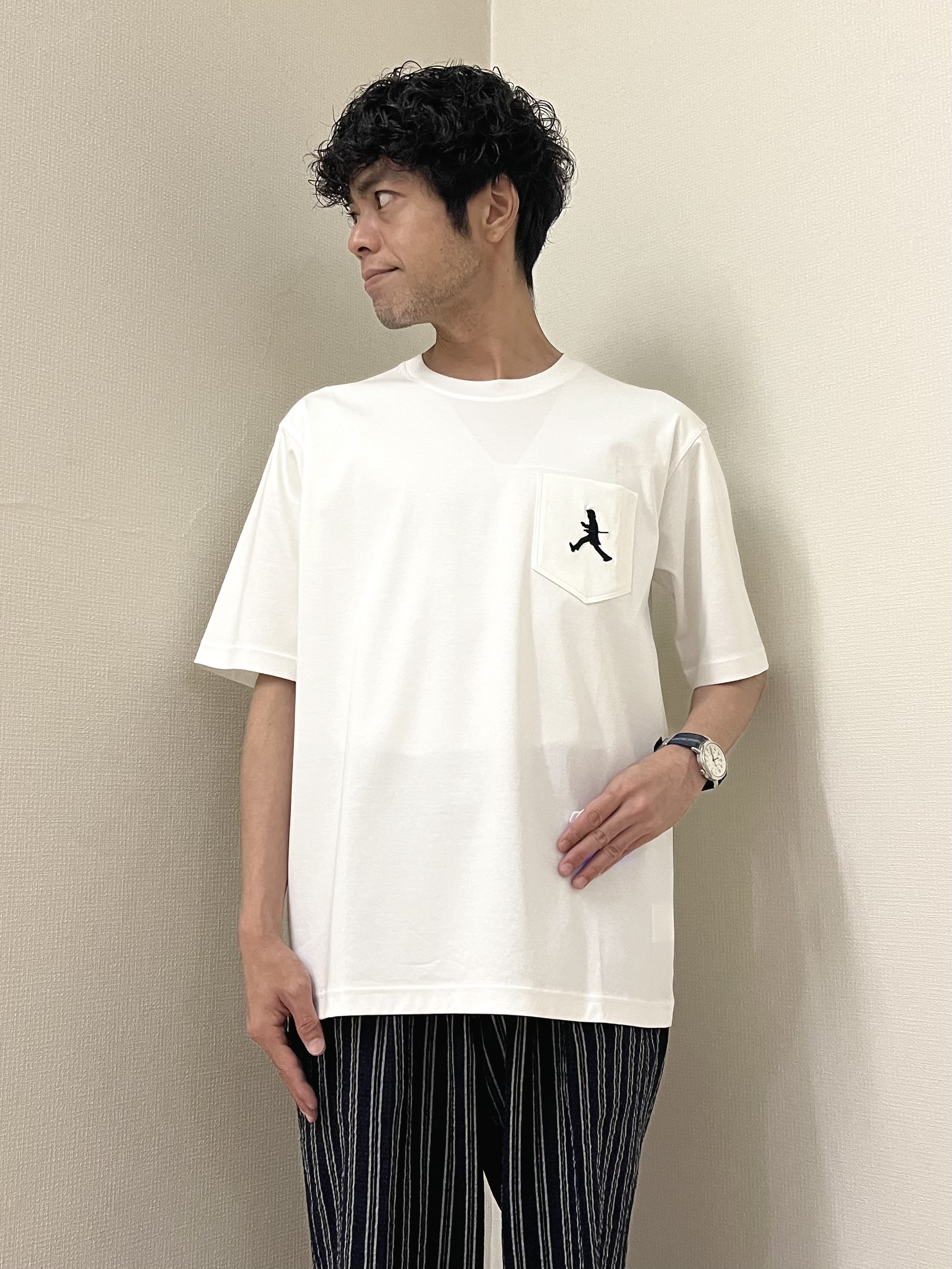 URAさんの「TAKEO KIKUCHI｜【BOWLER HAT LABEL】サッカーストライプ ダブルジャケット」を使ったコーディネート
