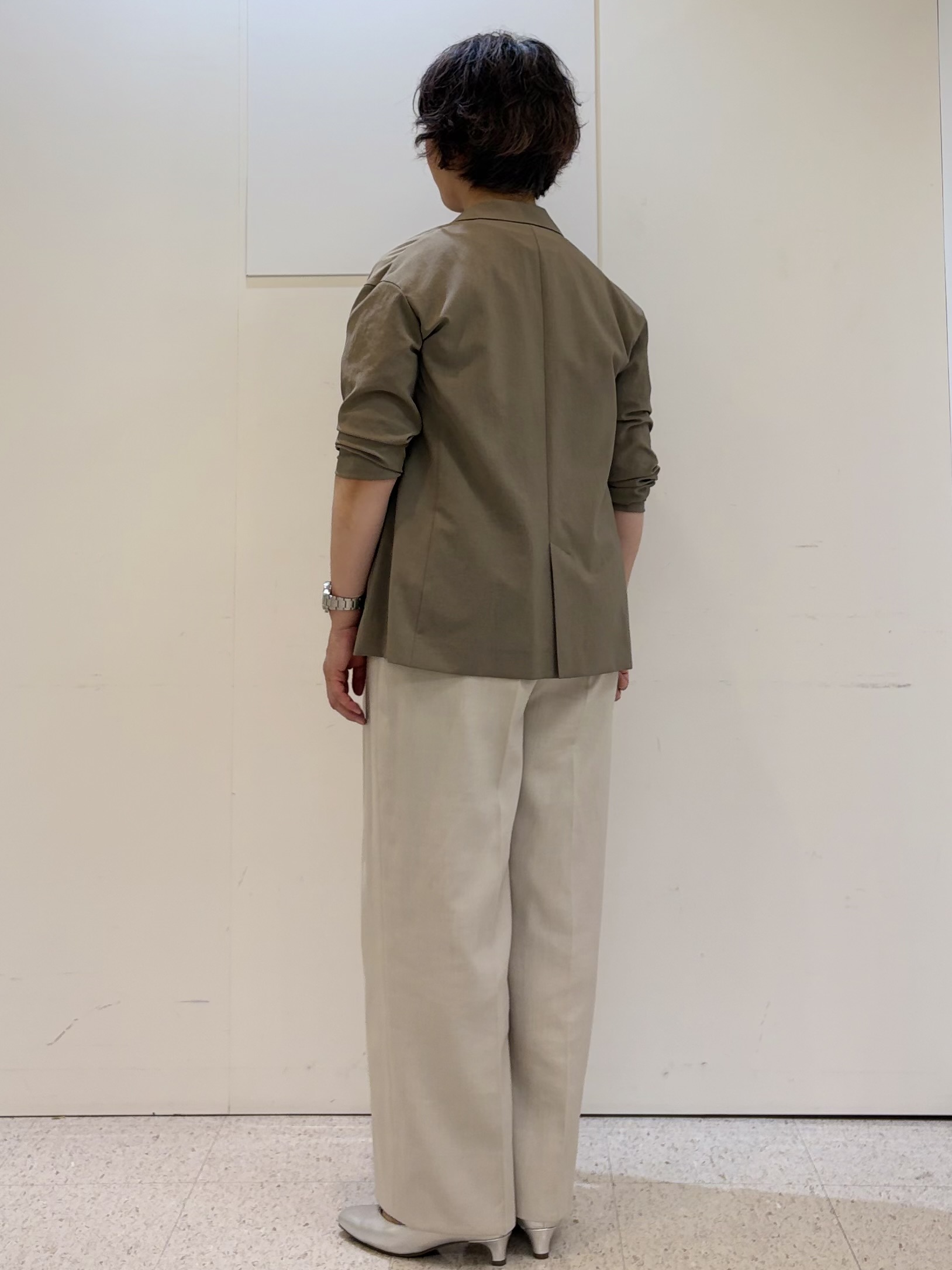ヤスコさんの「Reflect｜【SS-4Lサイズ／接触冷感／シワになりにくい】リラクシーテーラードジャケット」を使ったコーディネート