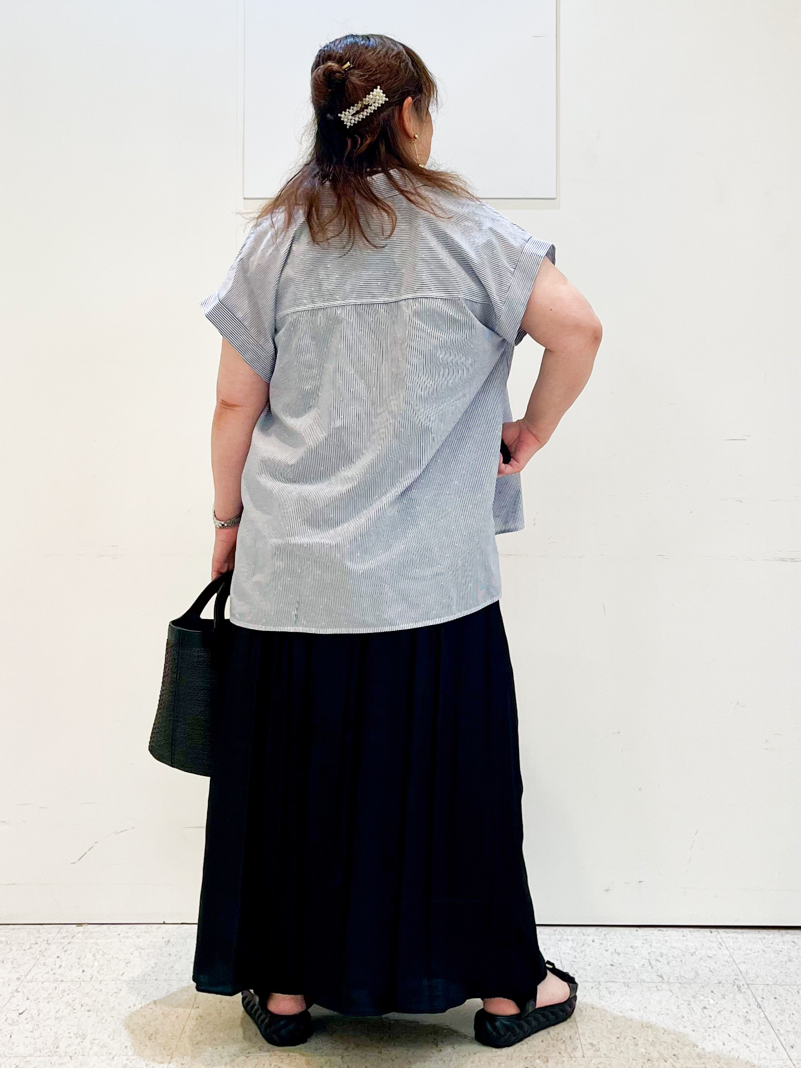 kimmyさんの「Reflect｜【接触冷感】フレンチスリーブシャツブラウス」を使ったコーディネート