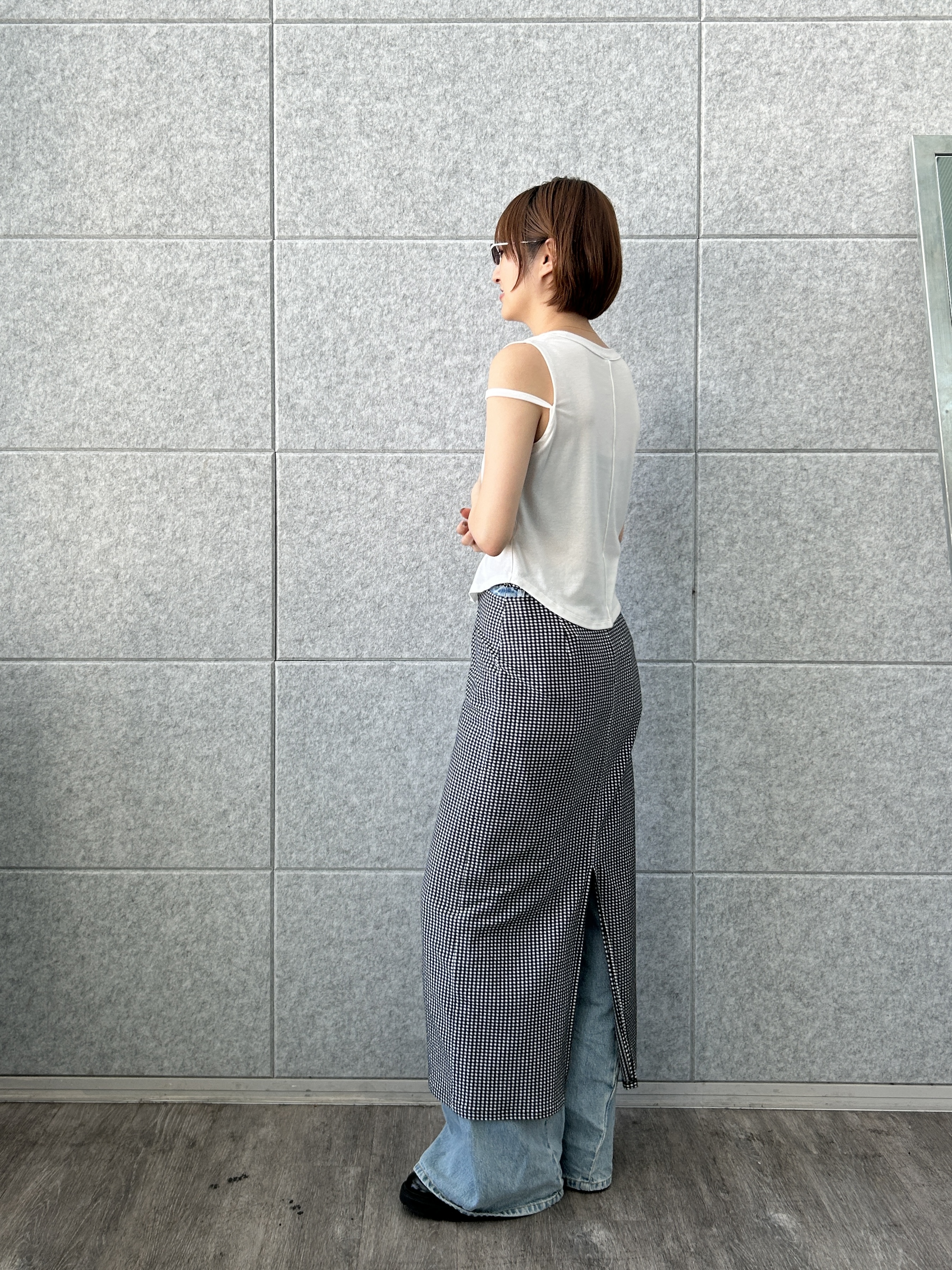 harunaさんの「CODE A｜compact edge tee」を使ったコーディネート