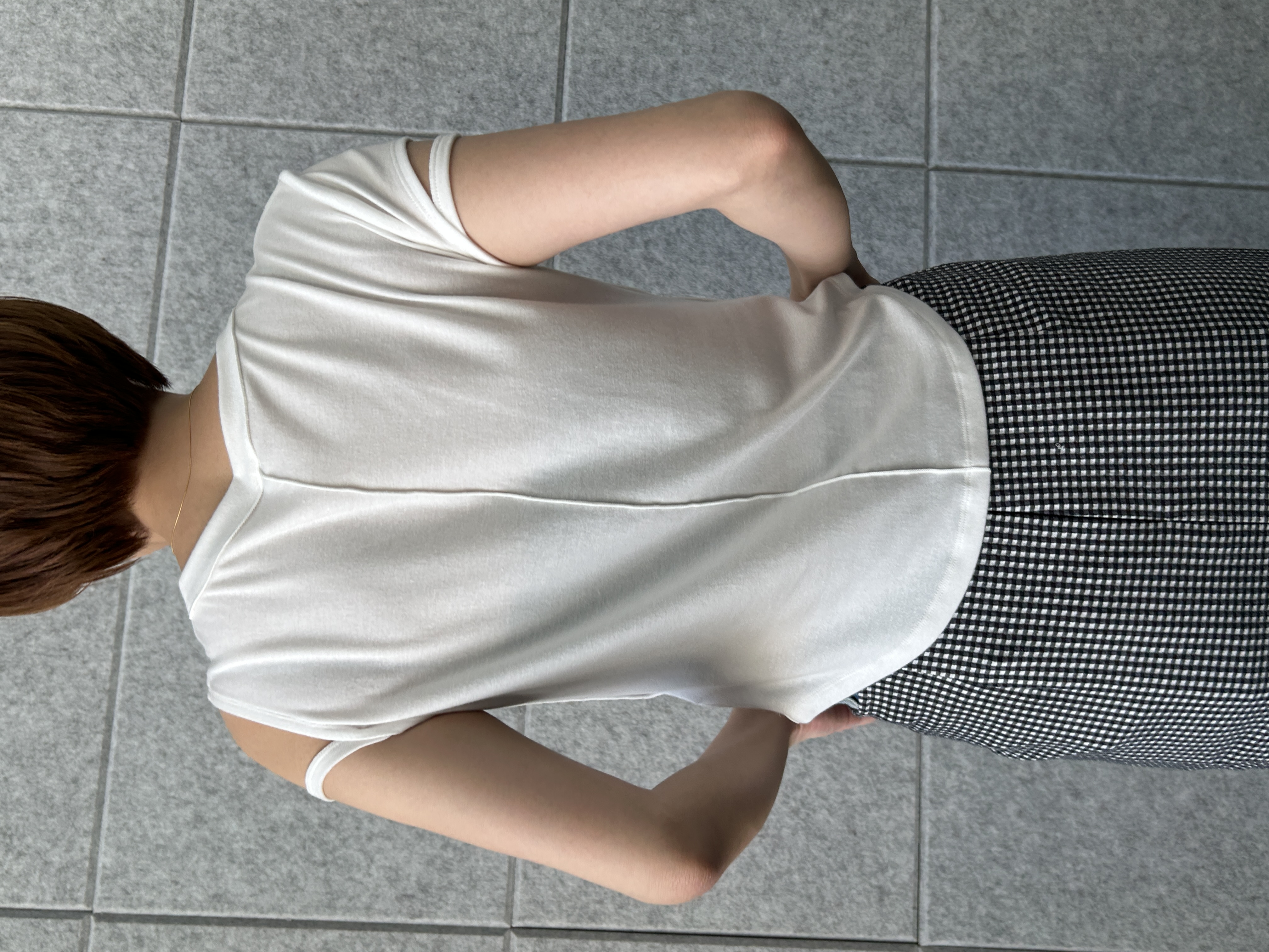 harunaさんの「CODE A｜compact edge tee」を使ったコーディネート