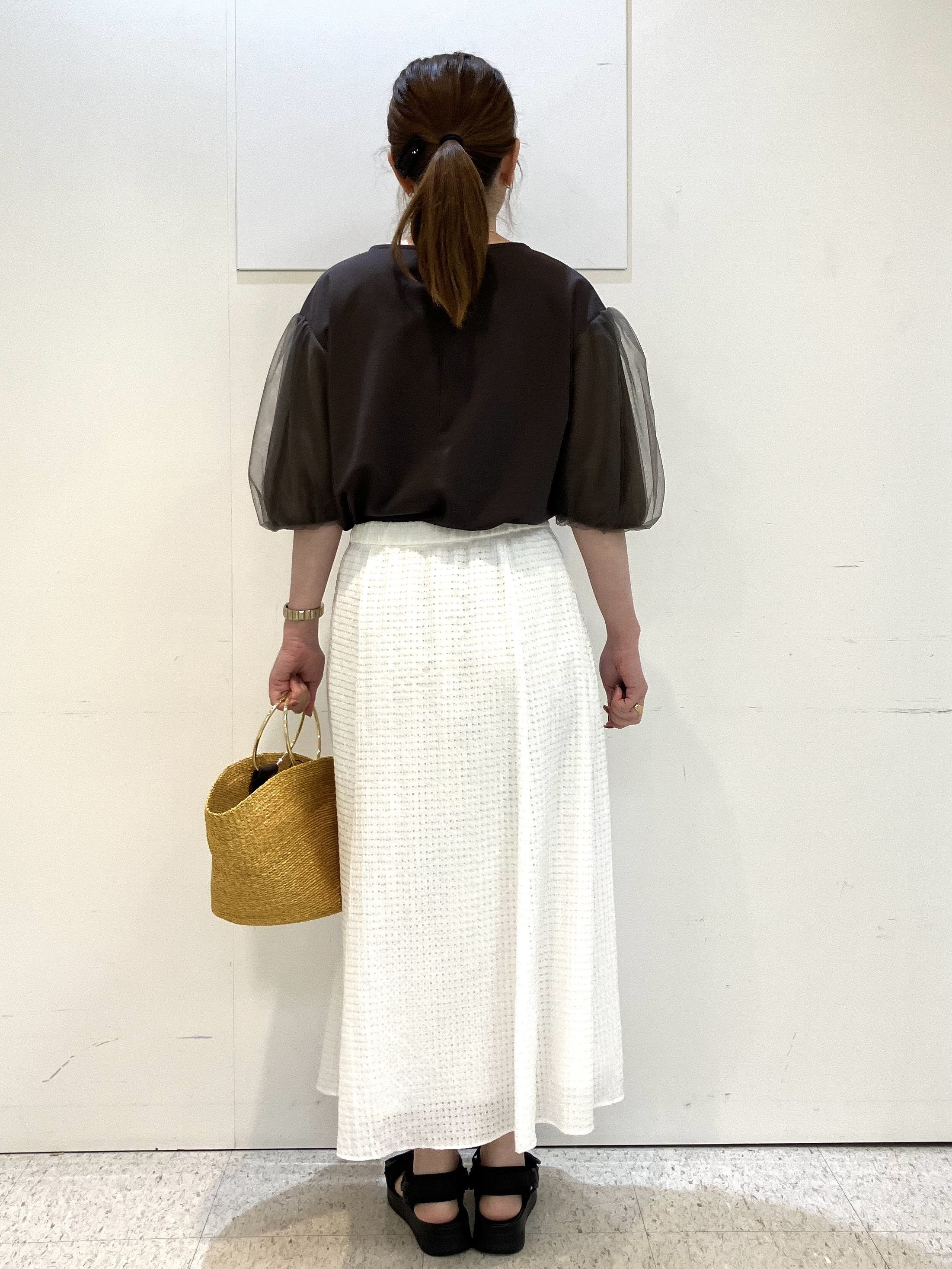 kozuさんの「Reflect｜【UVカット／接触冷感／吸水速乾】チュールスリーブプルオーバー」を使ったコーディネート