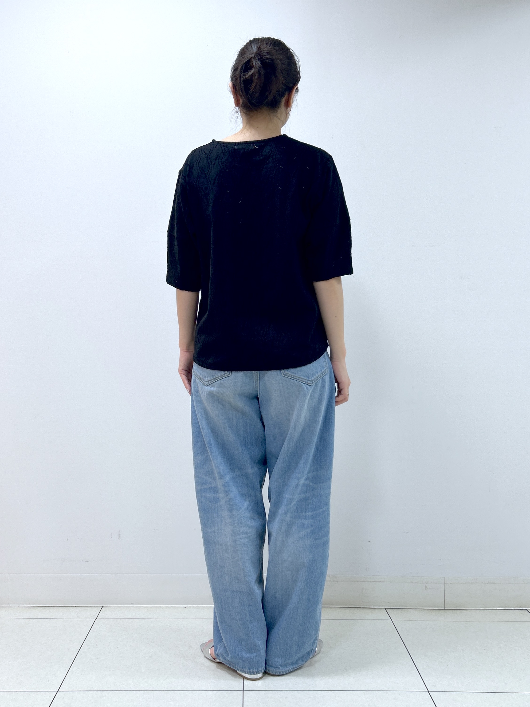 Kaiさんの「Dessin｜【マシンウォッシャブル】5分袖レースカットソー」を使ったコーディネート