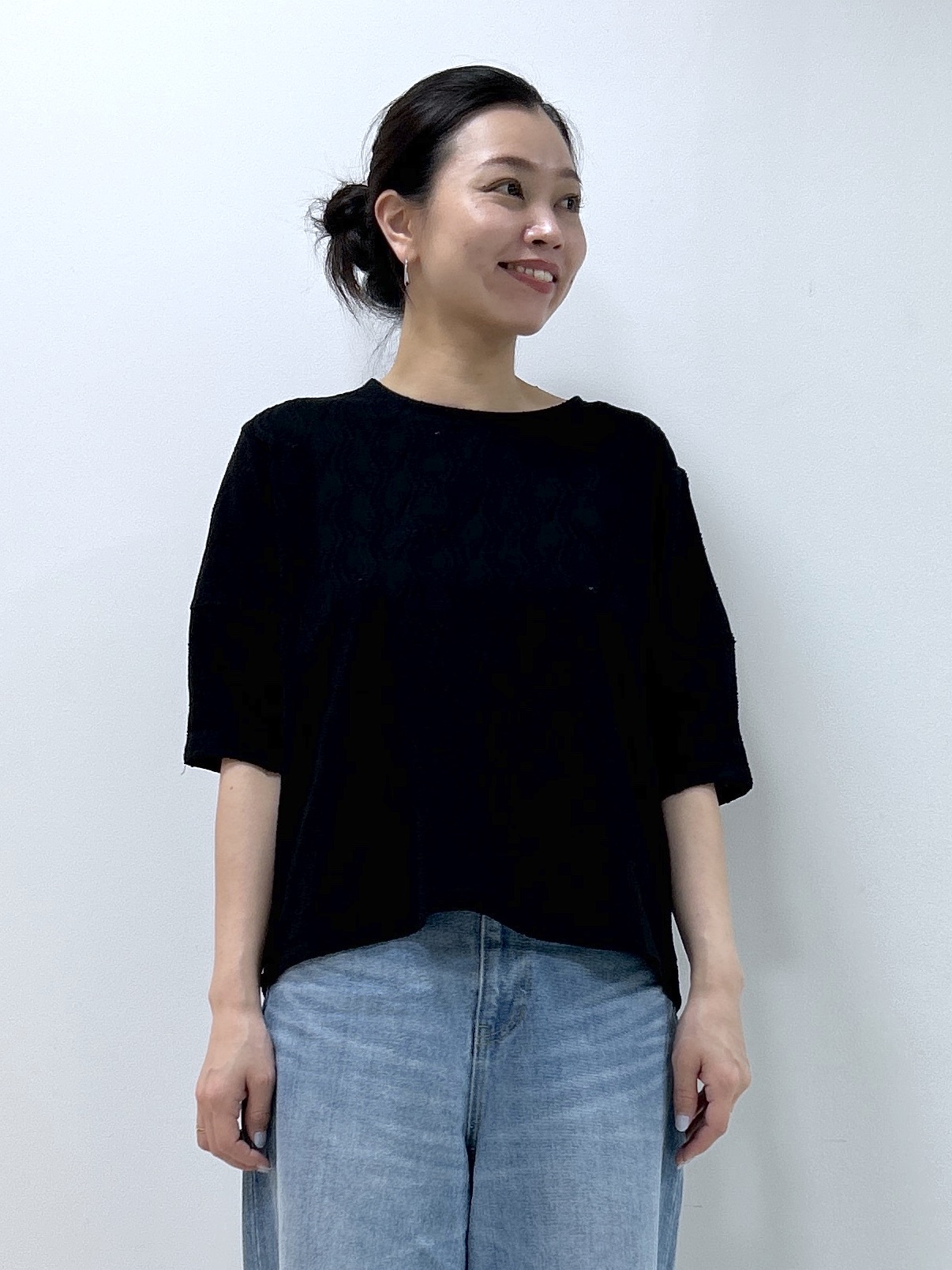 Kaiさんの「Dessin｜【マシンウォッシャブル】5分袖レースカットソー」を使ったコーディネート