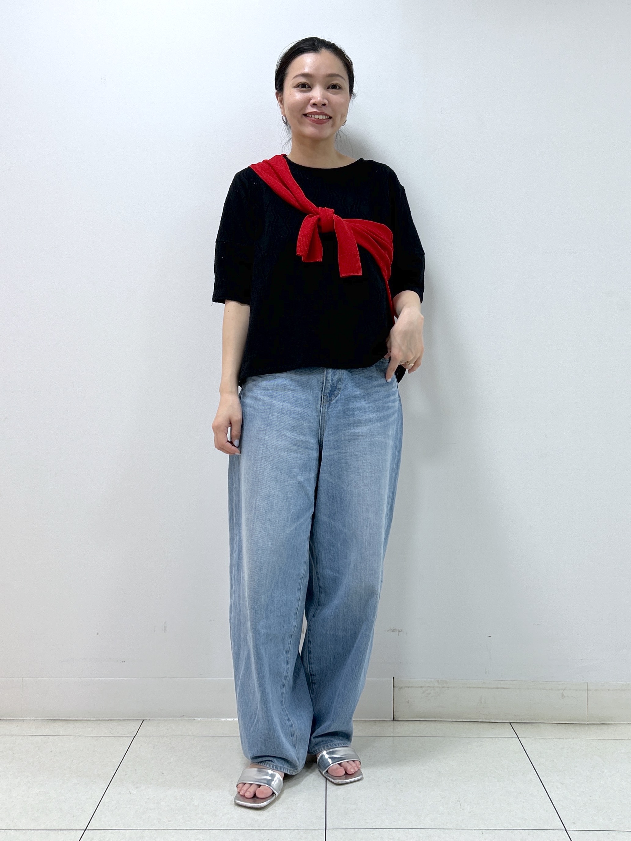 Kaiさんの「Dessin｜【マシンウォッシャブル】5分袖レースカットソー」を使ったコーディネート