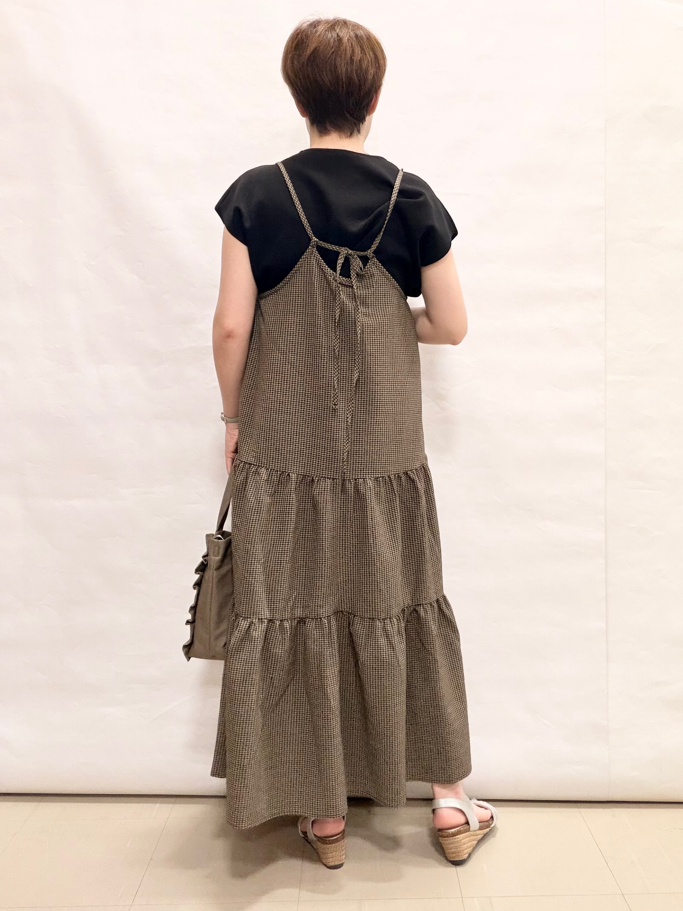 なっちゃんさんの「SHOO･LA･RUE｜【洗濯機可/S-LL】インせず着られる 大人シンプルニット」を使ったコーディネート