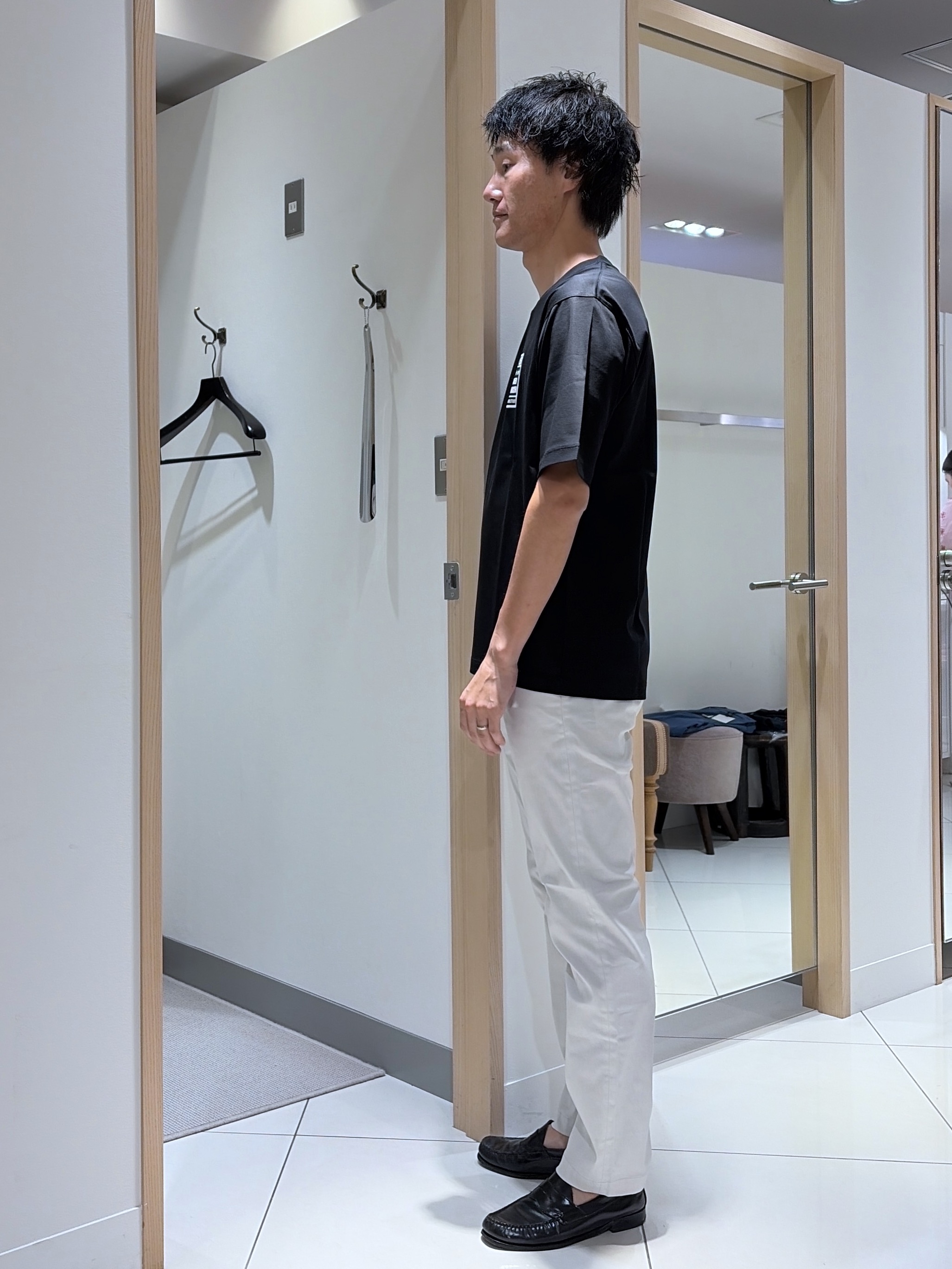 mutoさんの「TAKEO KIKUCHI｜【BOWLER HAT LABEL】アイスクリアコットン ラッキーセブン 半袖Tシャツ」を使ったコーディネート