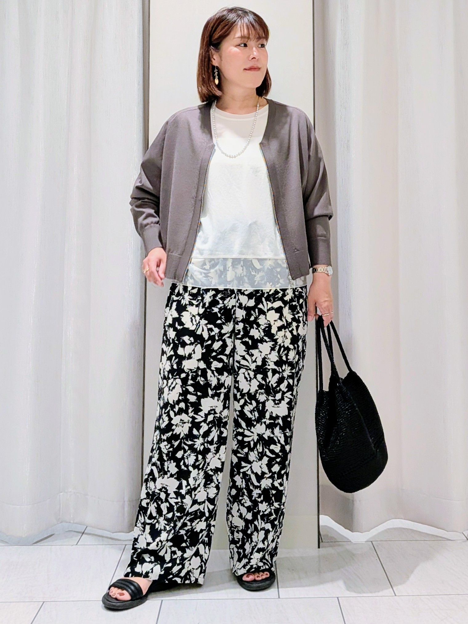 Onumaさんの「UNTITLED｜【重ね着でおしゃれ見え】裾シアードッキングプルオーバー」を使ったコーディネート