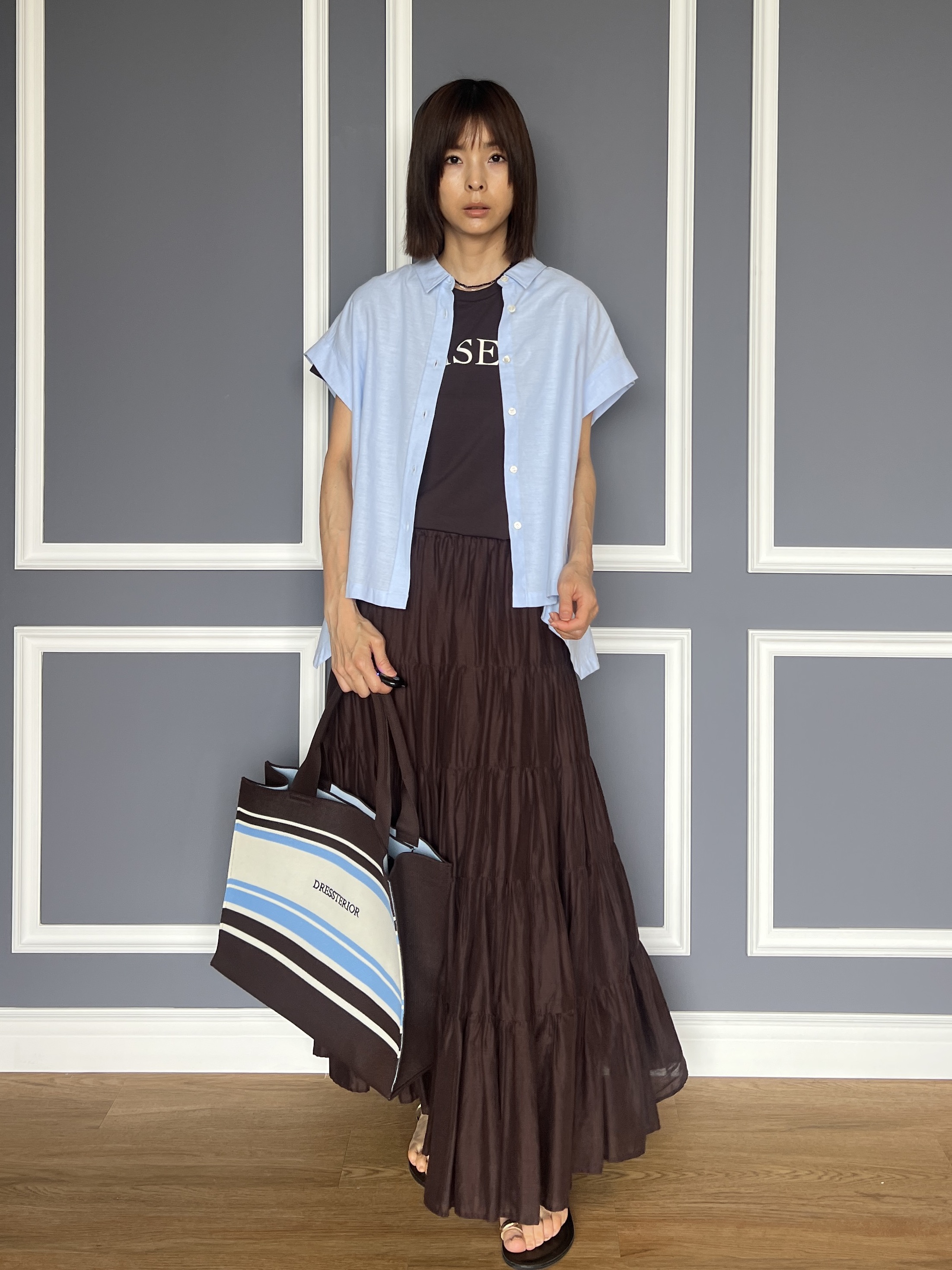 misaさんの「DRESSTERIOR｜◆mica della valle（ミカデラヴァッレ）Stella ボストンバッグ」を使ったコーディネート