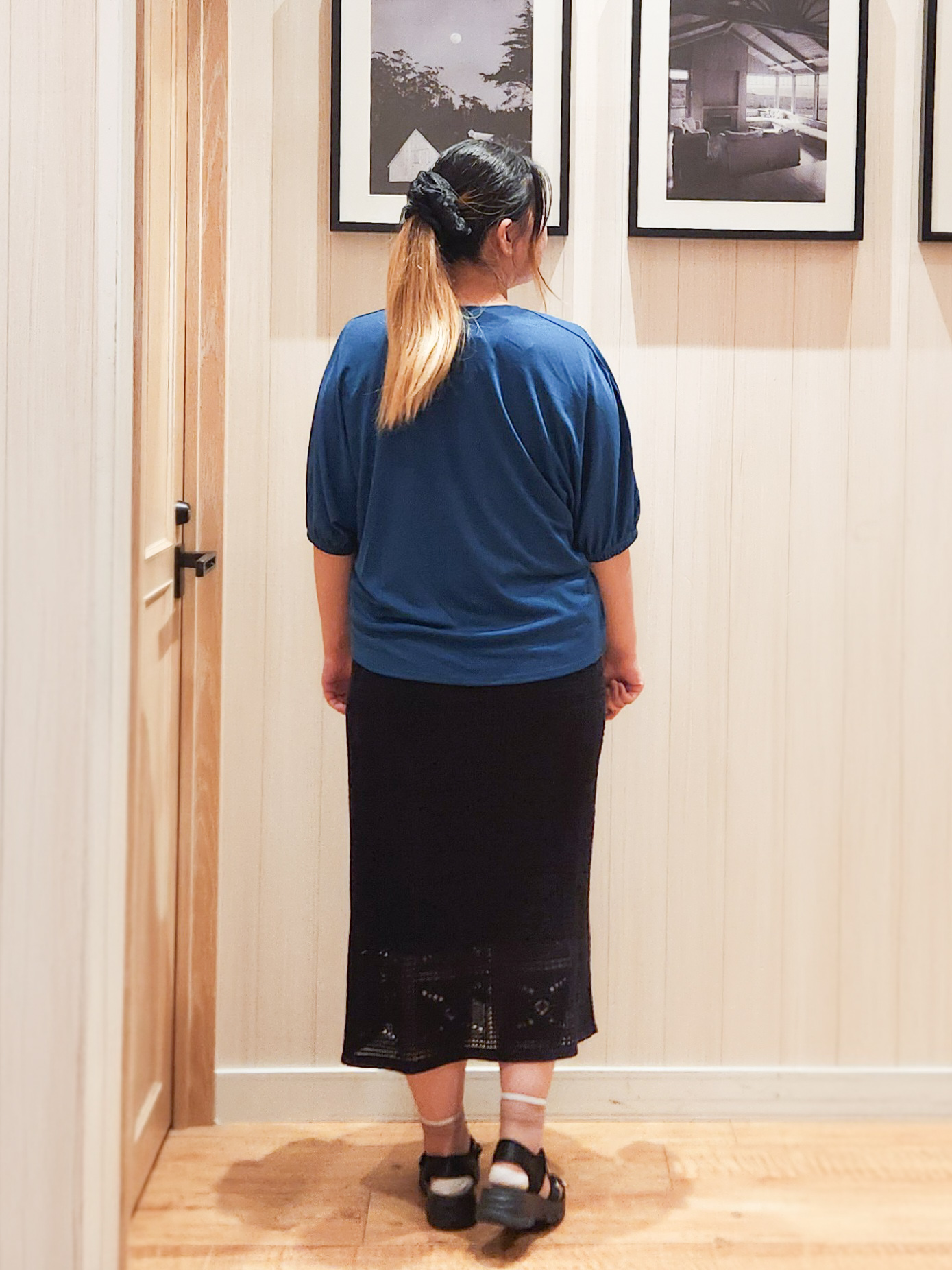 れーやんさんの「SHOO･LA･RUE｜【UV/体型カバー】冷房や朝晩の冷え込み対策にも さらとろ5分袖カーディガン」を使ったコーディネート
