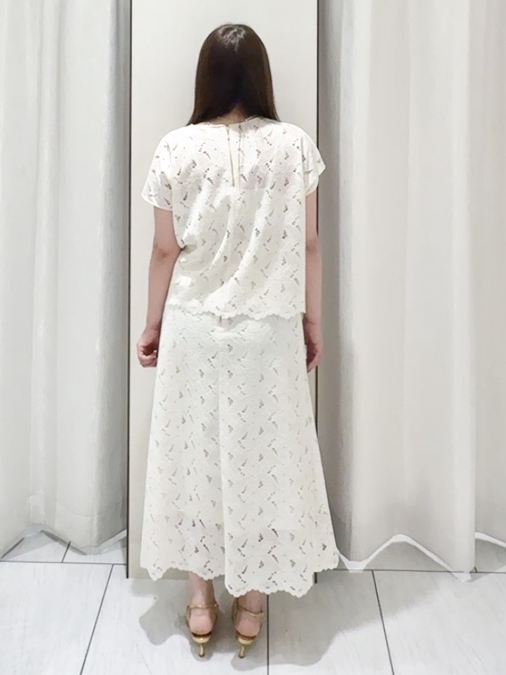 ʏᴜᴋɪᴋᴏさんの「UNTITLED｜【セットアップ可/品のある透け感】リーフレースブラウス」を使ったコーディネート