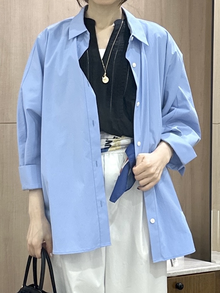 Miwaさんの「UNTITLED｜【接触冷感/吸水速乾/UVカット】ドルマンスリーブシャツ」を使ったコーディネート