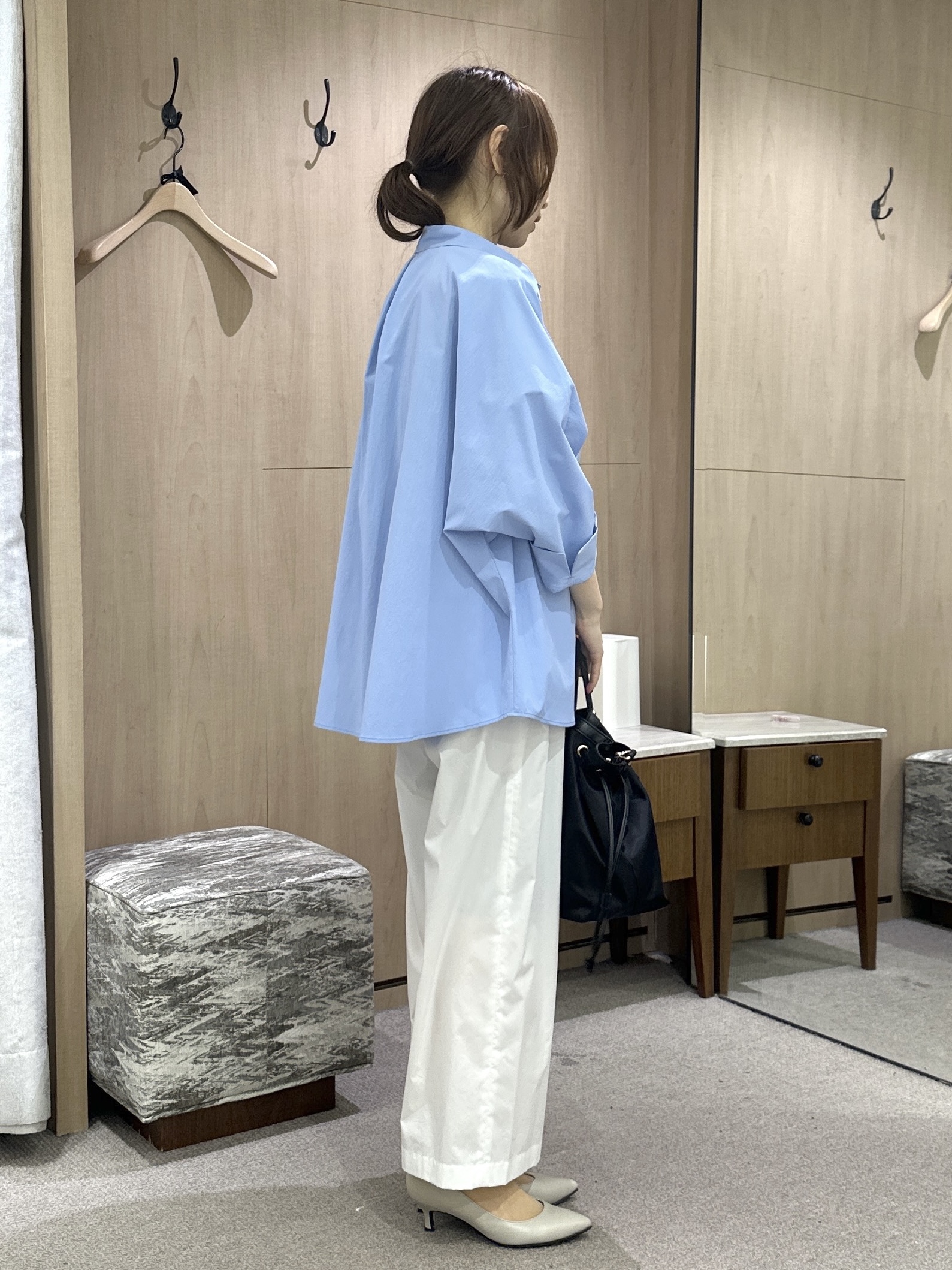Miwaさんの「UNTITLED｜【接触冷感/吸水速乾/UVカット】ドルマンスリーブシャツ」を使ったコーディネート
