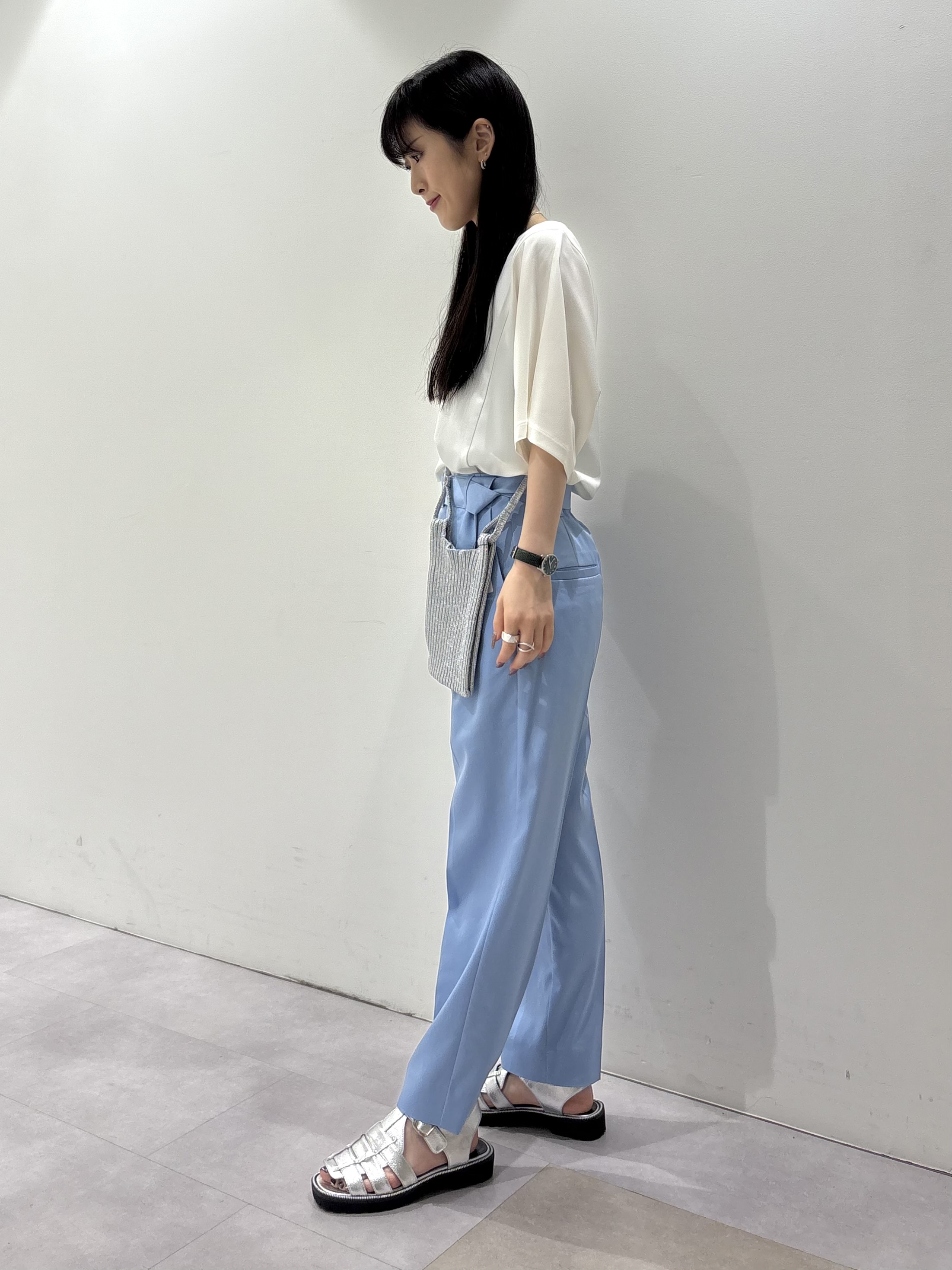 KEIKOさんの「INDIVI｜【体型＆二の腕カバー/着る日傘】ドルマントップス」を使ったコーディネート