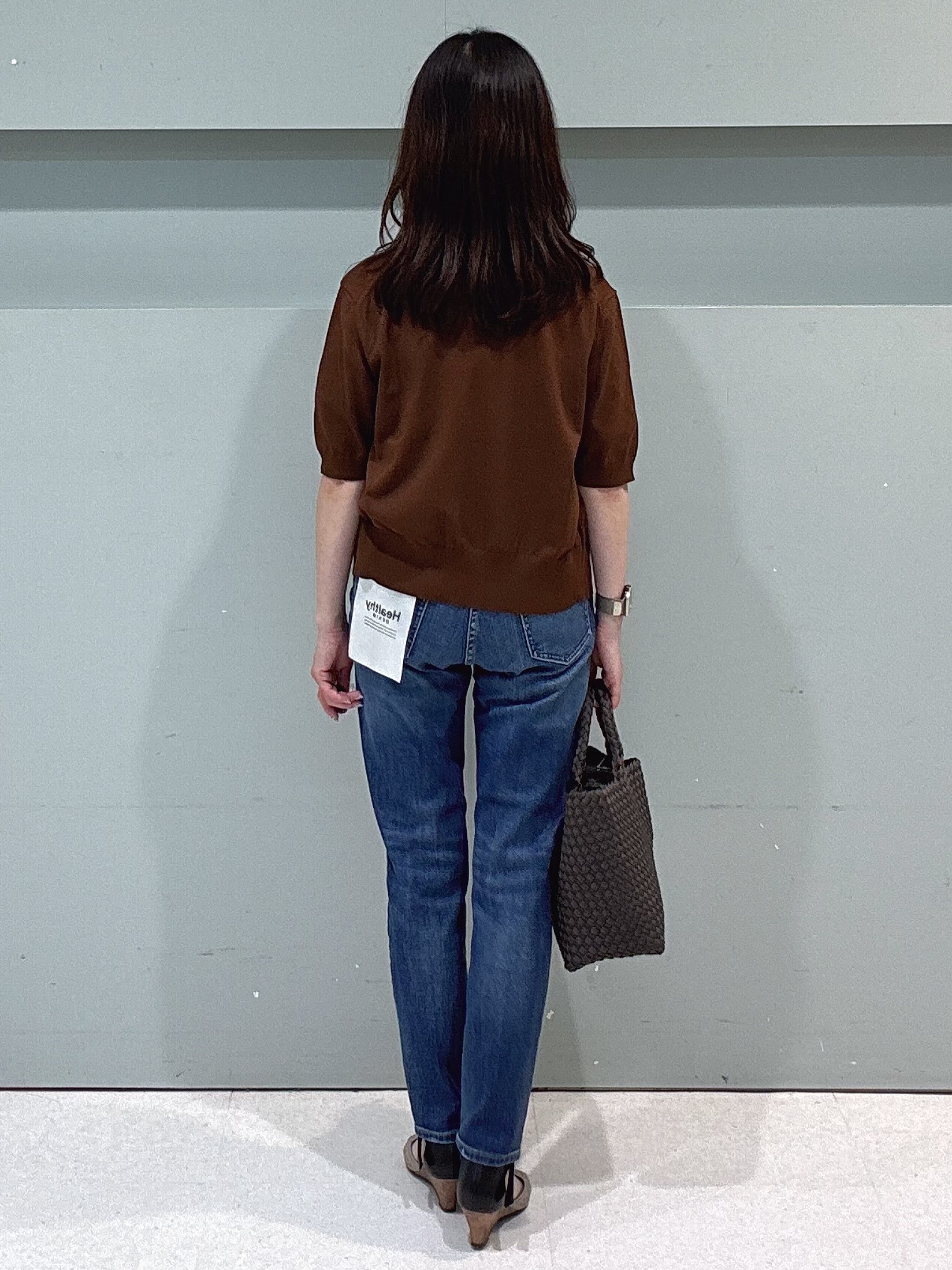 makiさんの「UNTITLED｜【すっきり秋羽織り/前開きボタン】ドライタッチ5分袖カーディガン」を使ったコーディネート