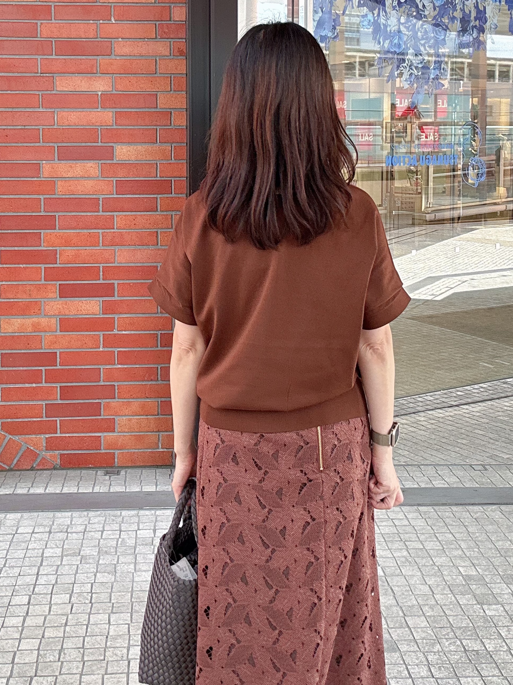 makiさんの「UNTITLED｜【肌に張りつきにくい/前後2WAY】ドライタッチコットンプルオーバー」を使ったコーディネート