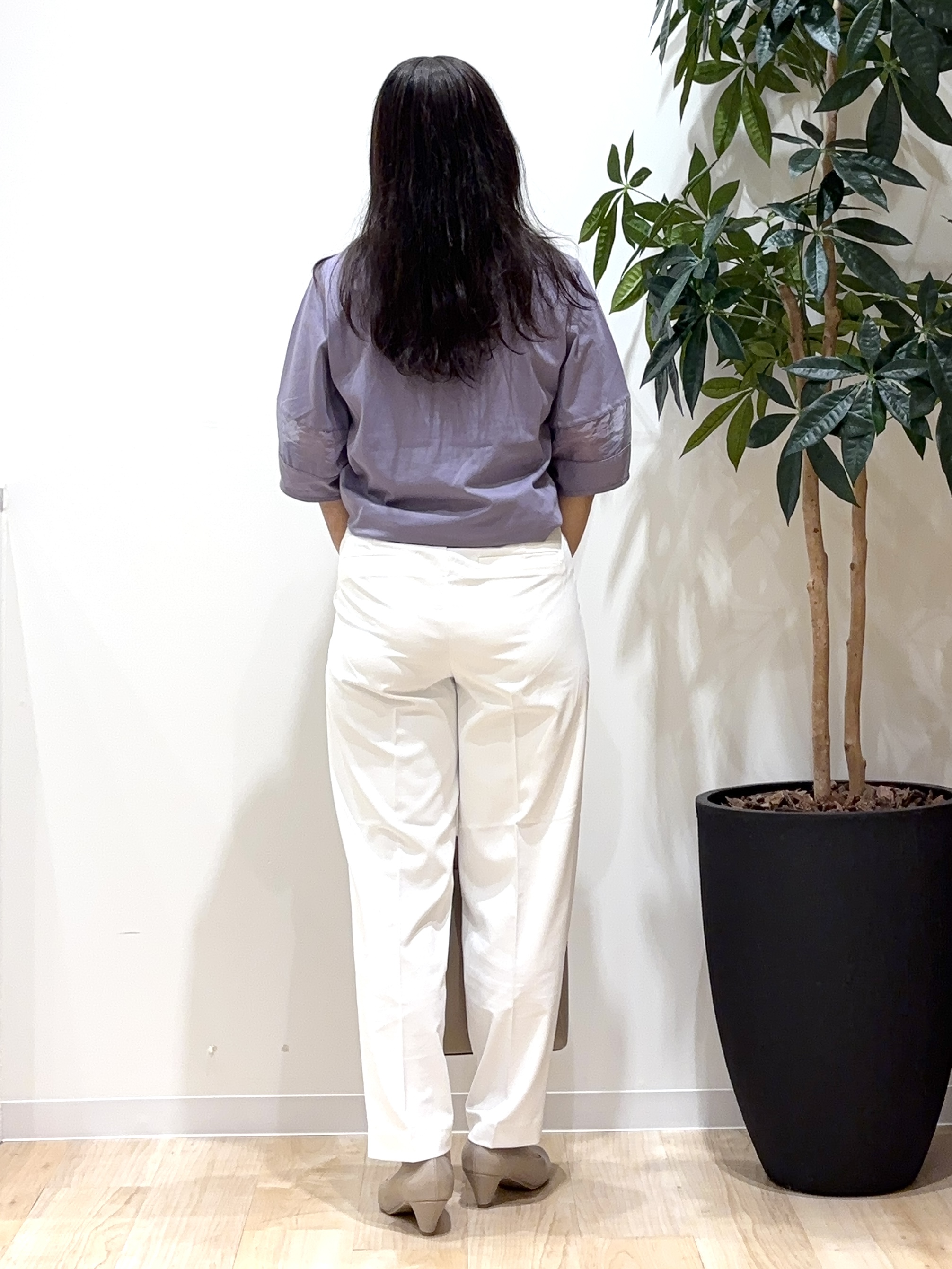miraiさんの「grove｜【吸水速乾・UVカット】シアードッキングランタンスリーブTシャツ」を使ったコーディネート