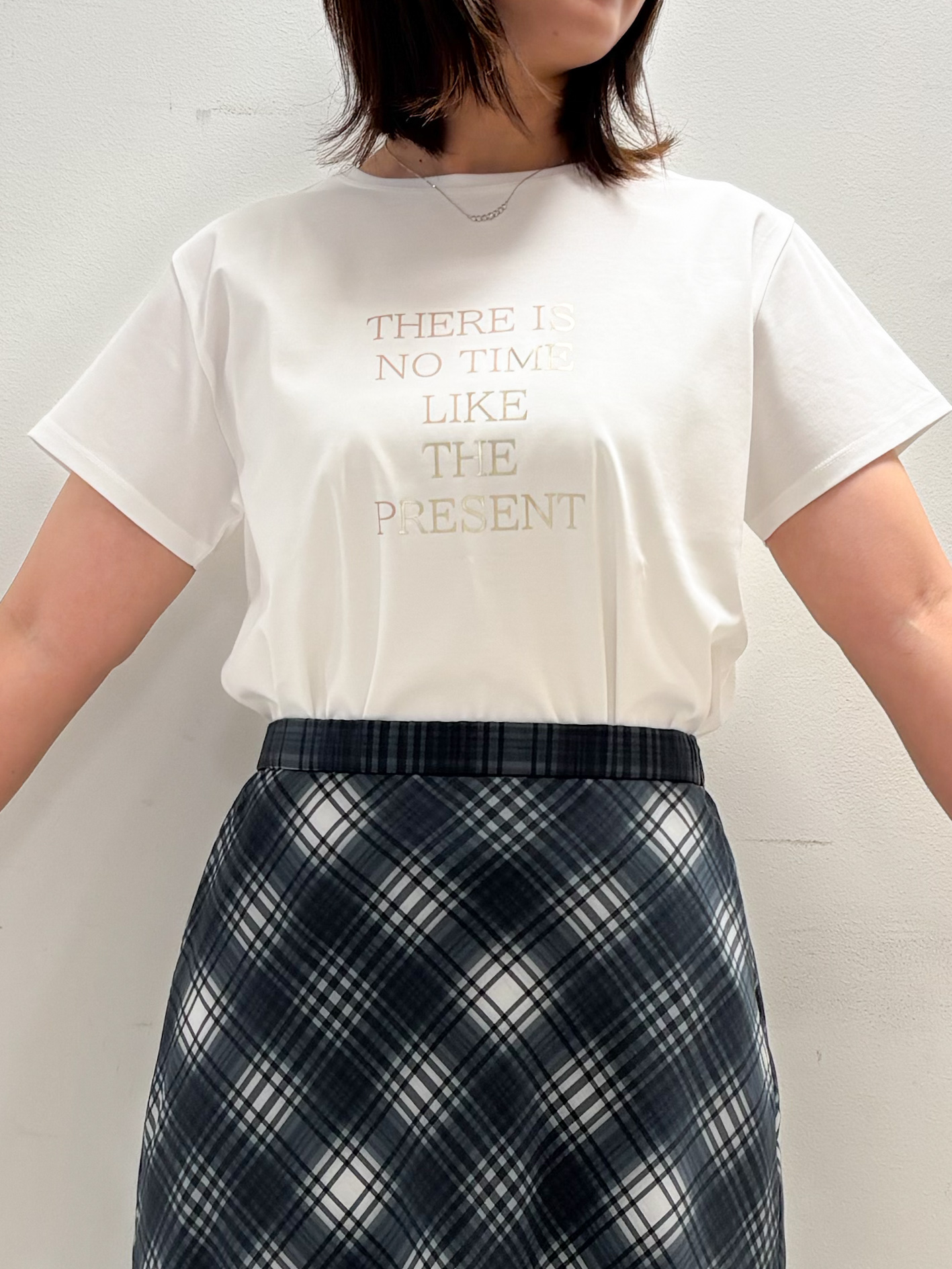 yasukoさんの「COUP DE CHANCE｜【接触冷感/抗菌防臭/消臭/UVカット】半袖ロゴTシャツ」を使ったコーディネート