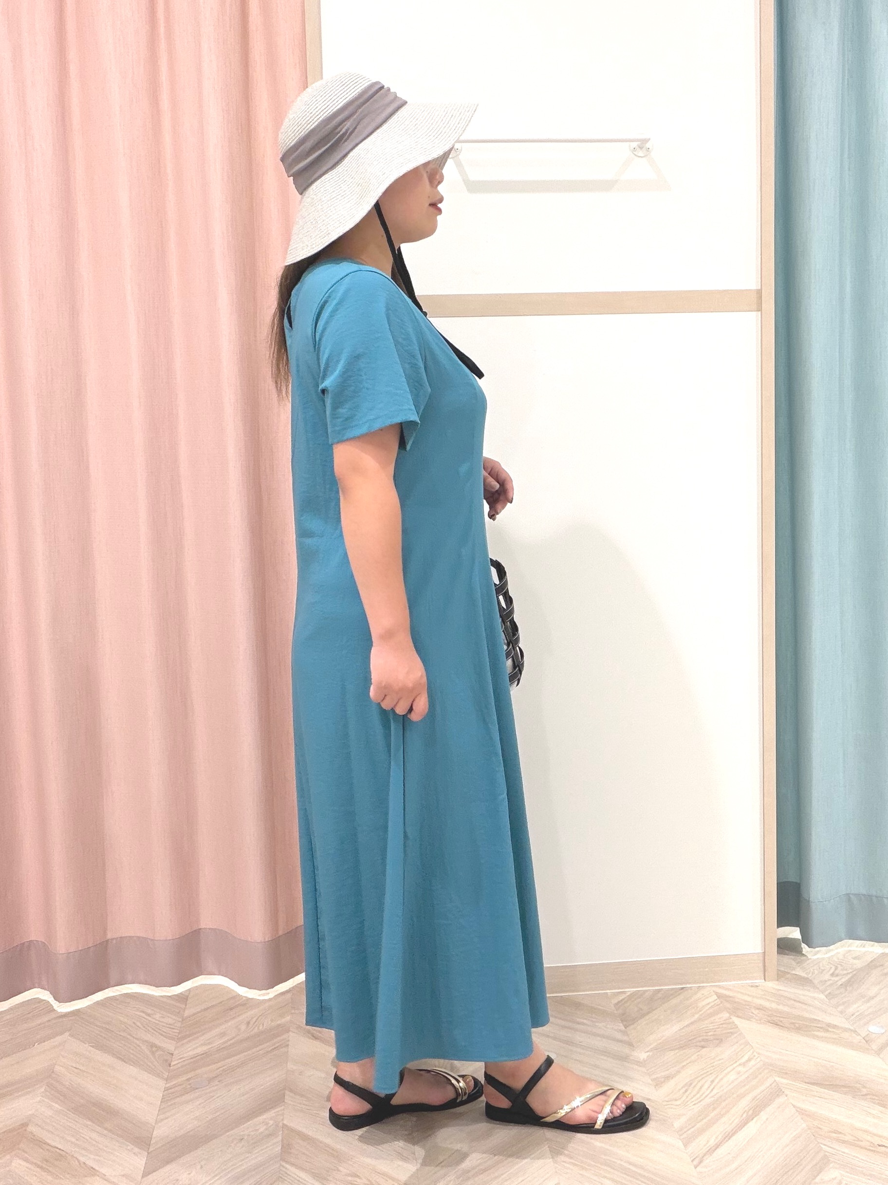 まちゃんなちゃんさんの「SHOO･LA･RUE｜【S-LL/洗濯機可/セットアップ可】軽凛(かろりん) 切替ワンピース」を使ったコーディネート