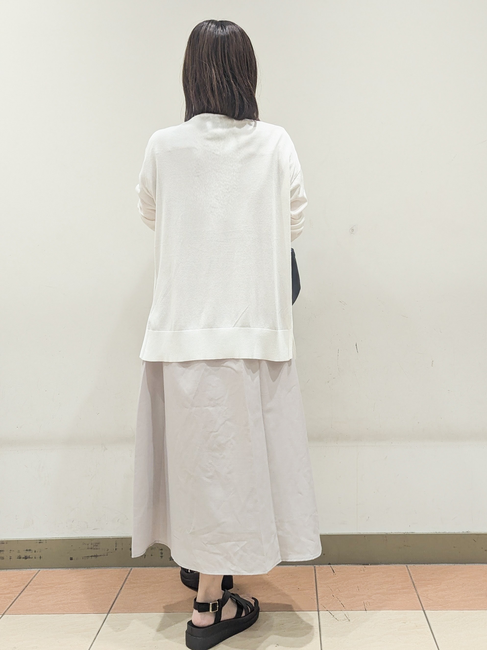 Miさんの「OPAQUE.CLIP｜【接触冷感／吸水速乾】リネンライク シャツワンピース《洗濯機OK》」を使ったコーディネート