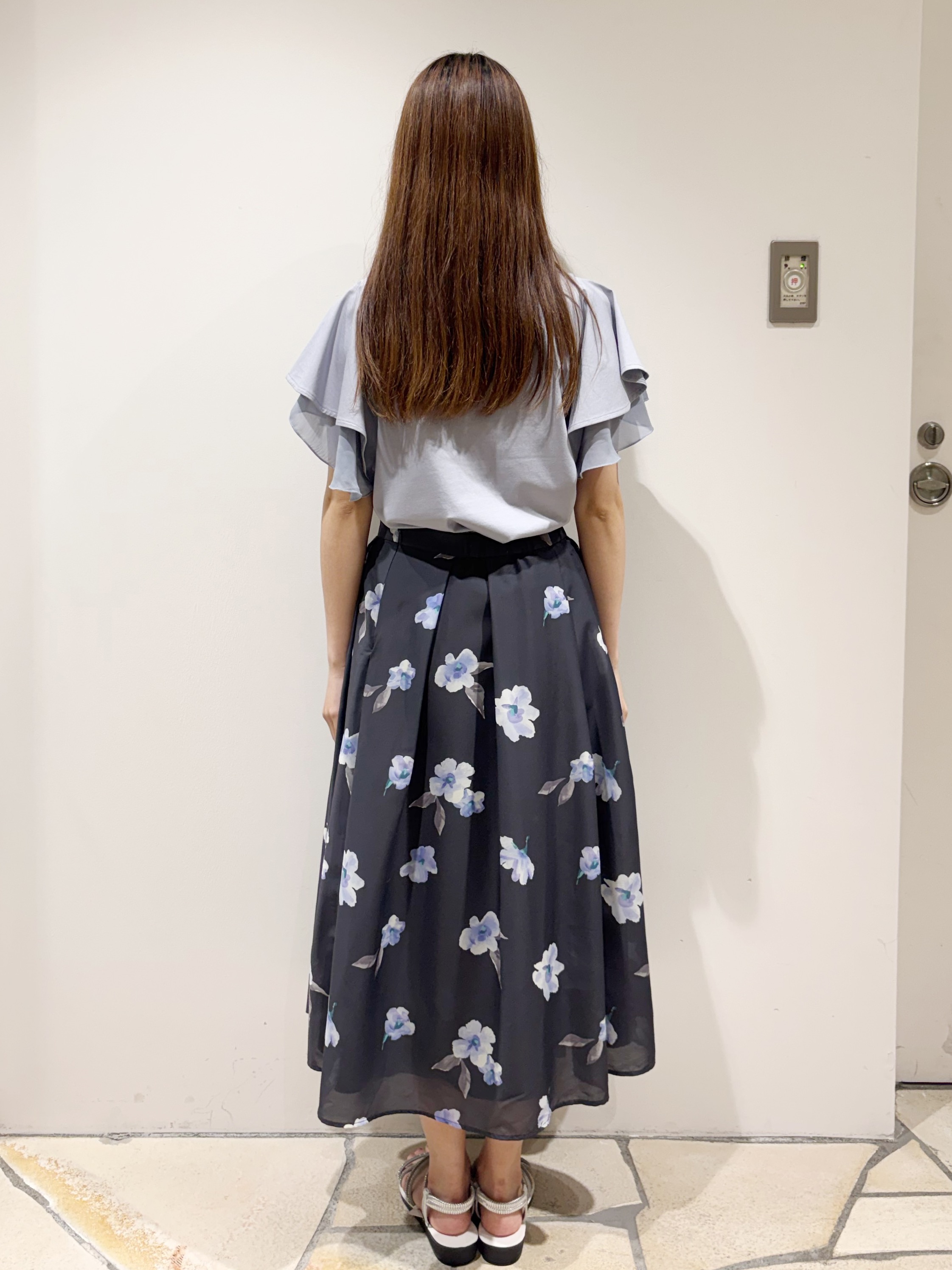 みあたんさんの「index｜【接触冷感／UVケア】シフォンフリルドッキングトップス《洗濯機OK》」を使ったコーディネート