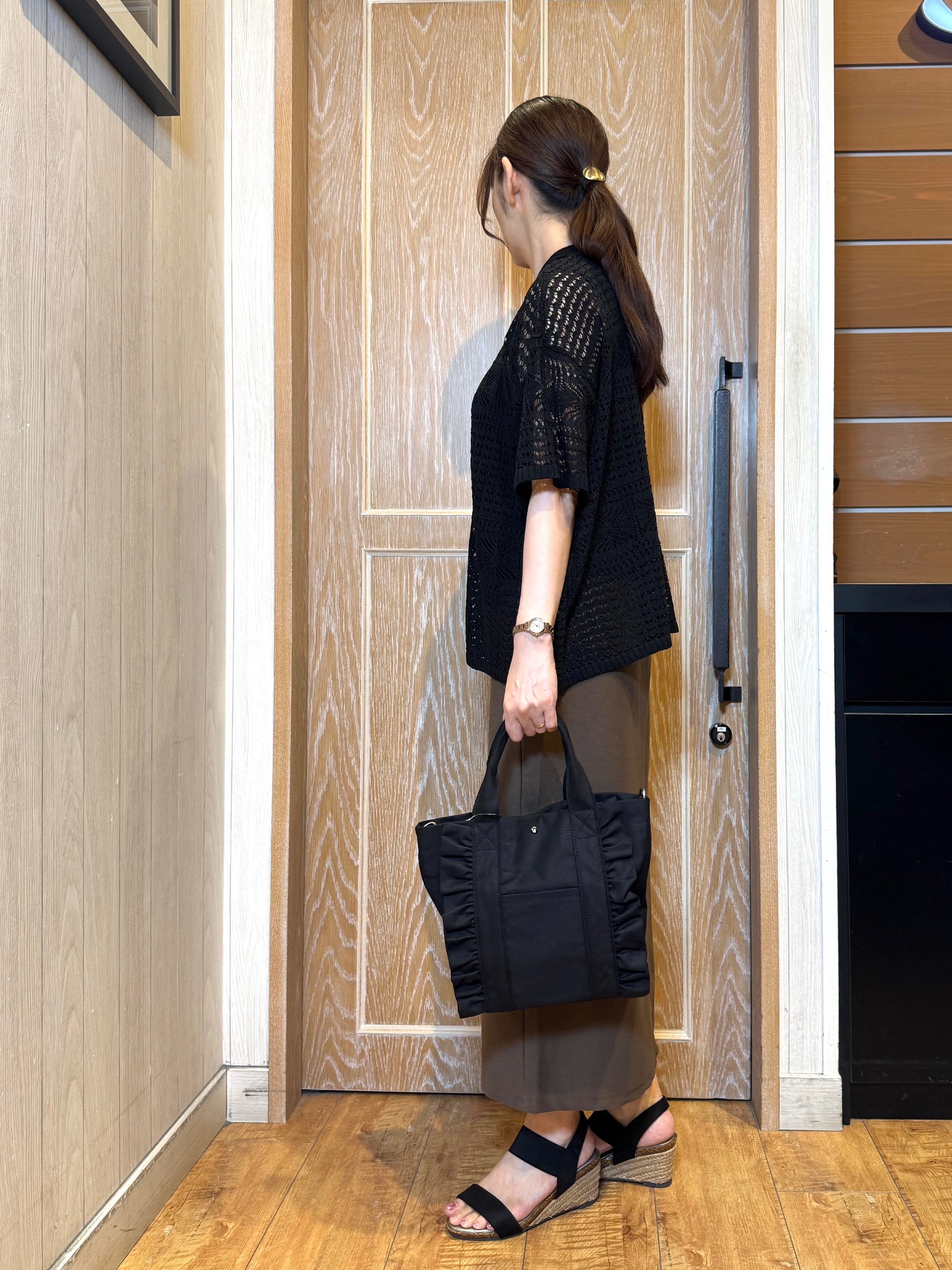 KAORIさんの「SHOO･LA･RUE｜レースニットカーディガン」を使ったコーディネート