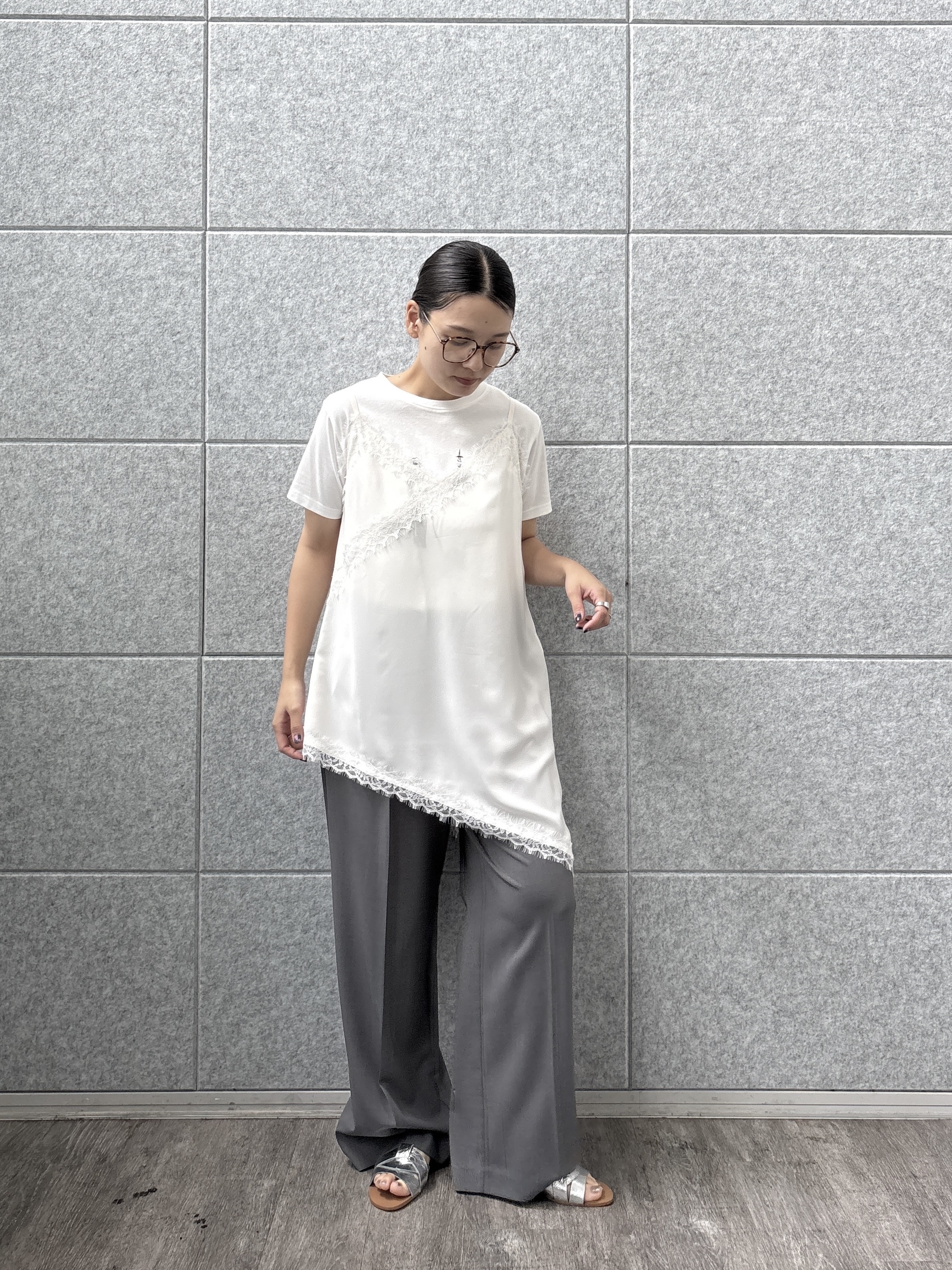 ayanoさんの「INDIVI｜フレンチブルTシャツ」を使ったコーディネート