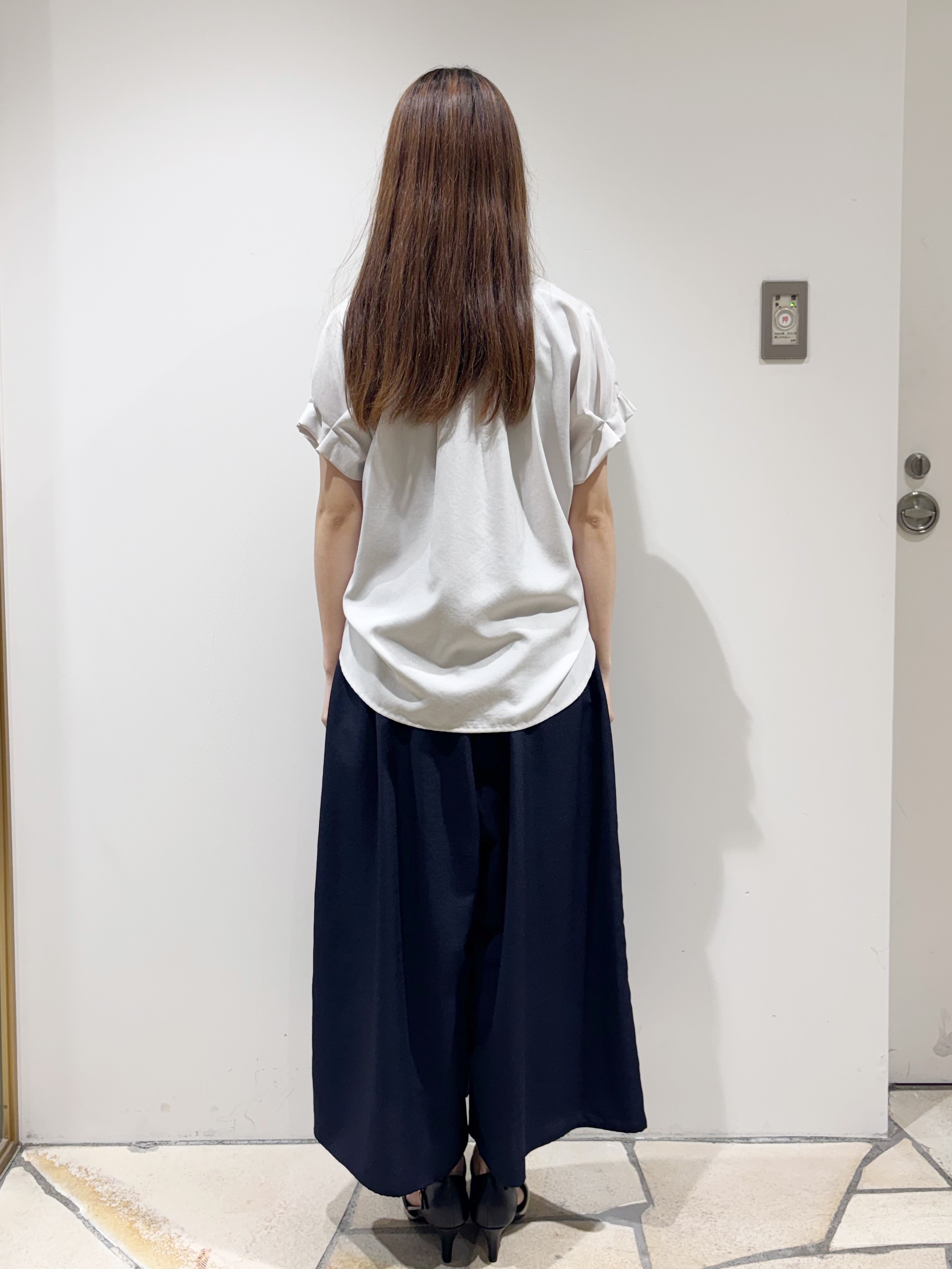 みあたんさんの「index｜【接触冷感／吸水速乾】タックスキッパーブラウス《防シワ／イージーアイロン／洗濯機OK／9col》」を使ったコーディネート