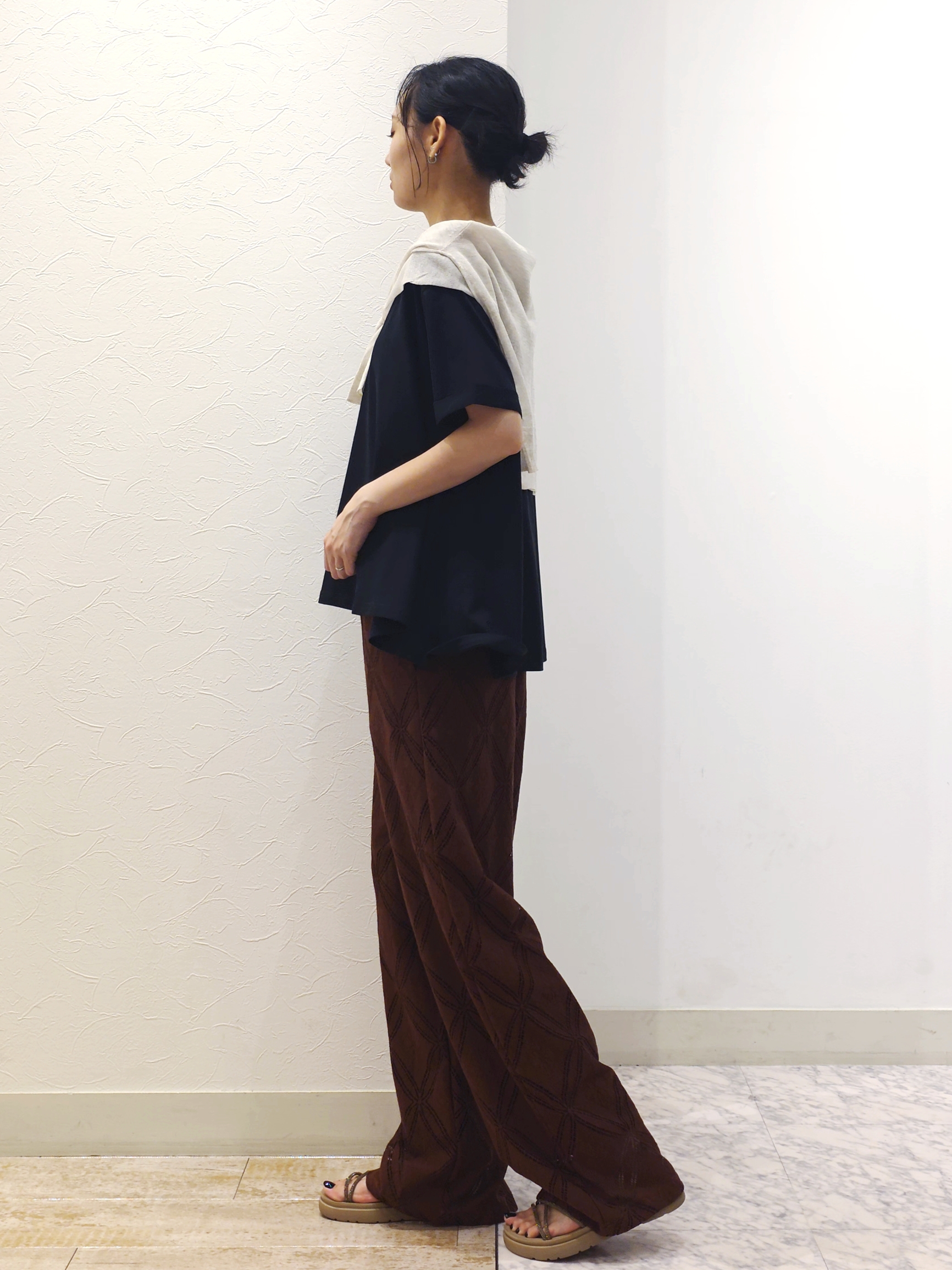 ケイさんの「grove｜【遮熱／吸水速乾／UVカット】フレアシルエットTシャツ」を使ったコーディネート