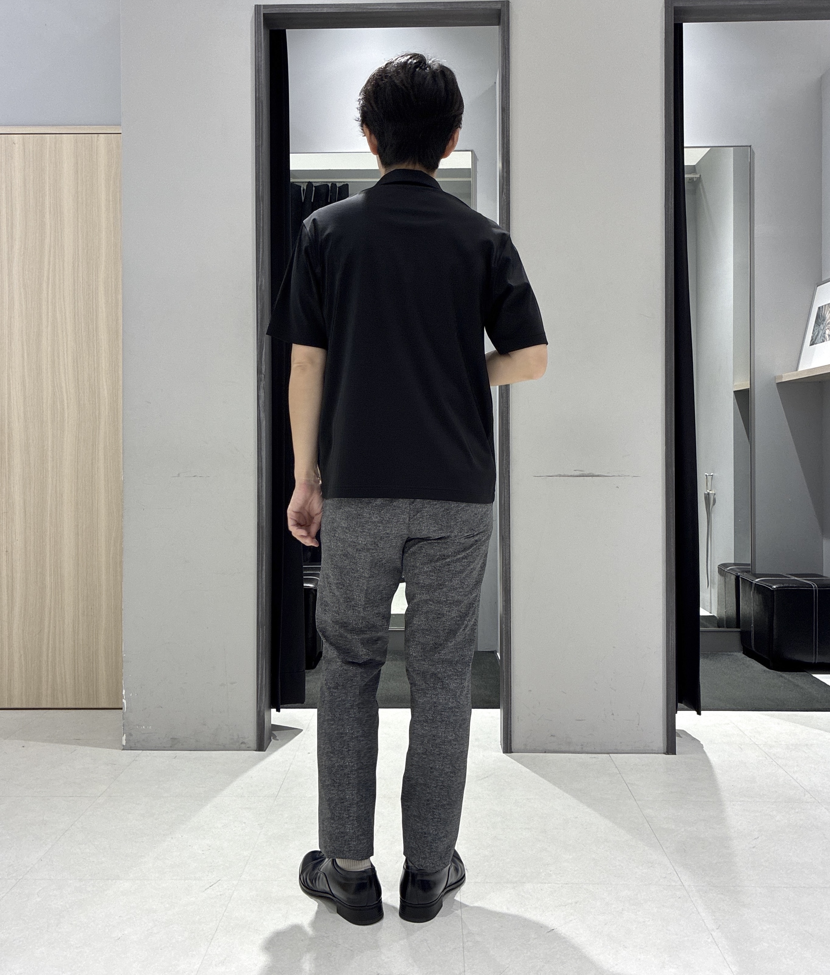 わいずみさんの「TAKEO KIKUCHI｜【接触冷感】アイスクリアコットン ワンポイント ポロシャツ」を使ったコーディネート