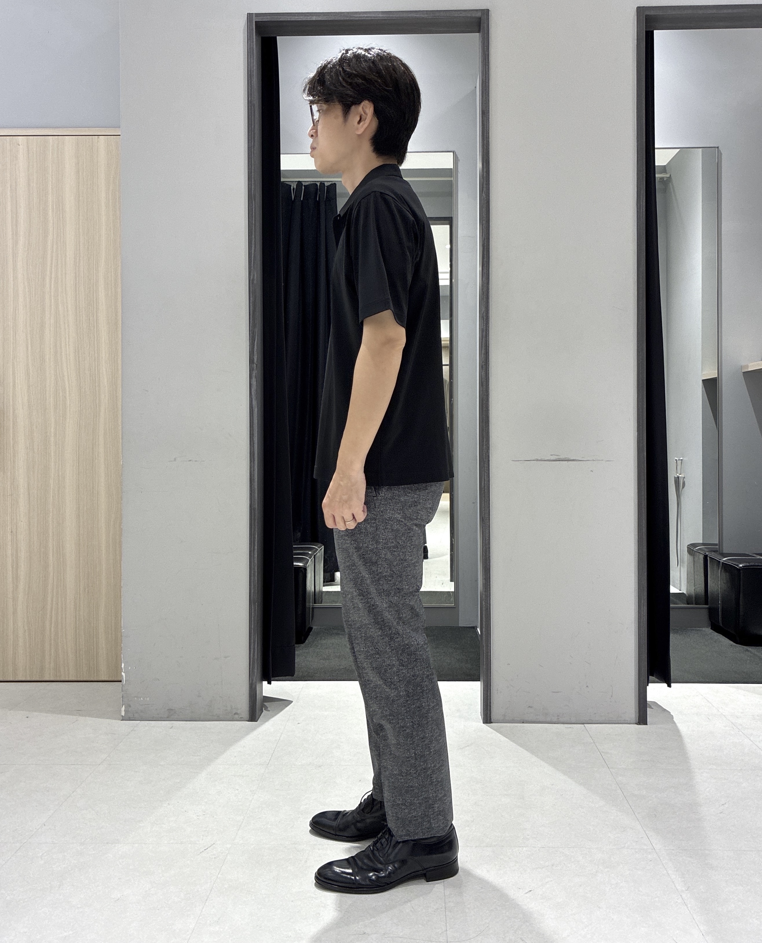 わいずみさんの「TAKEO KIKUCHI｜【抗菌防臭】COOL DOTS（R）ドビープリント ジャケット」を使ったコーディネート