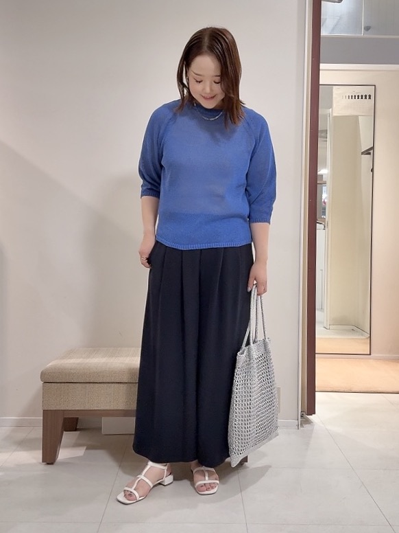 YUIさんの「UNTITLED｜【洗える/ゆったり】クルーネックドライニット」を使ったコーディネート